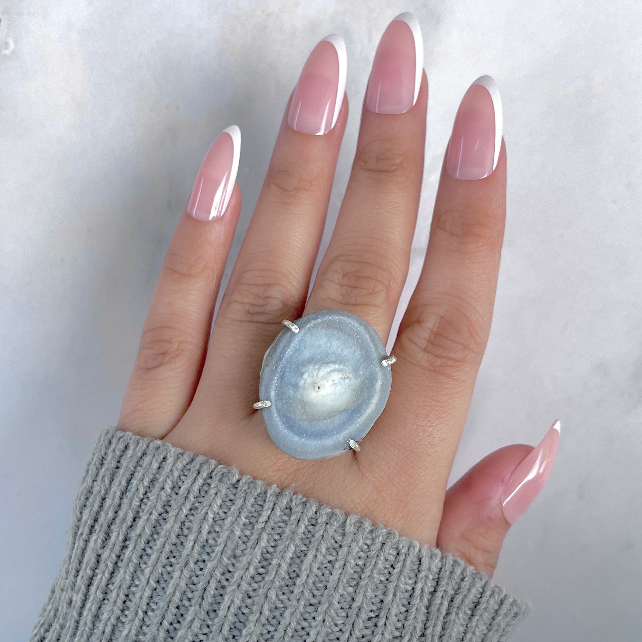 Desert Druzy Adjustable Ring-(DDZ-R-6.)