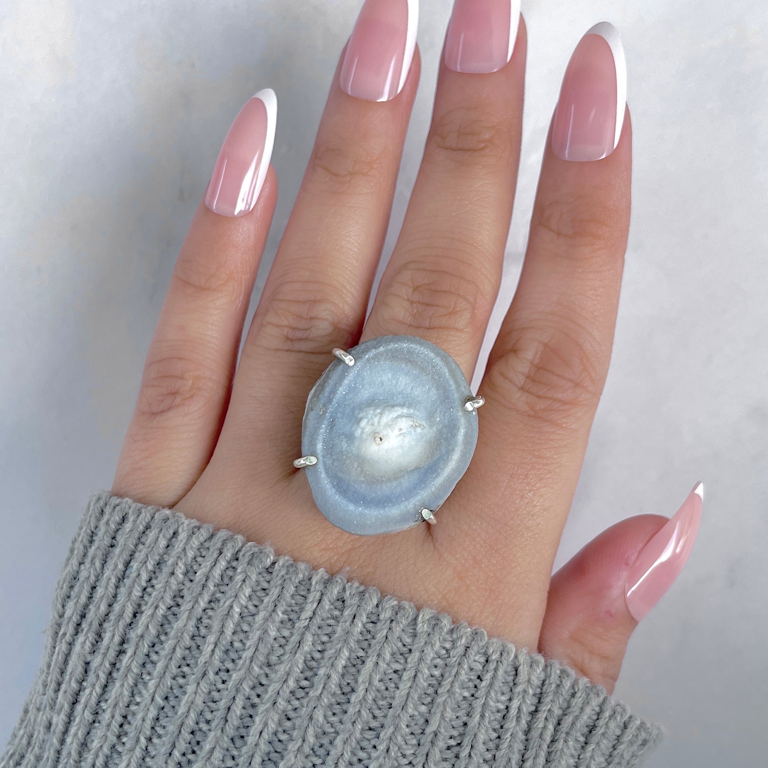 Desert Druzy Adjustable Ring-(DDZ-R-6.)