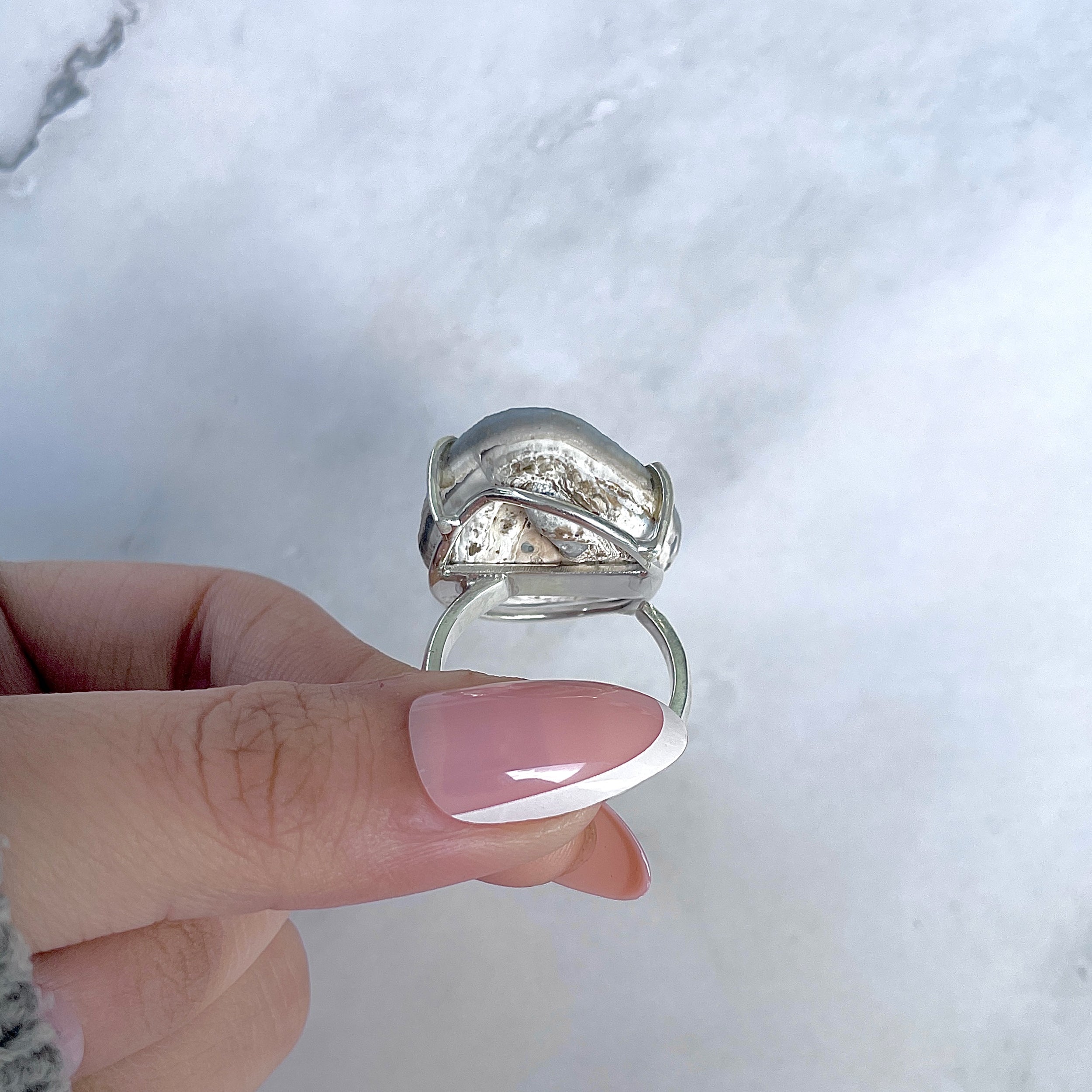 Desert Druzy Adjustable Ring-(DDZ-R-6.)