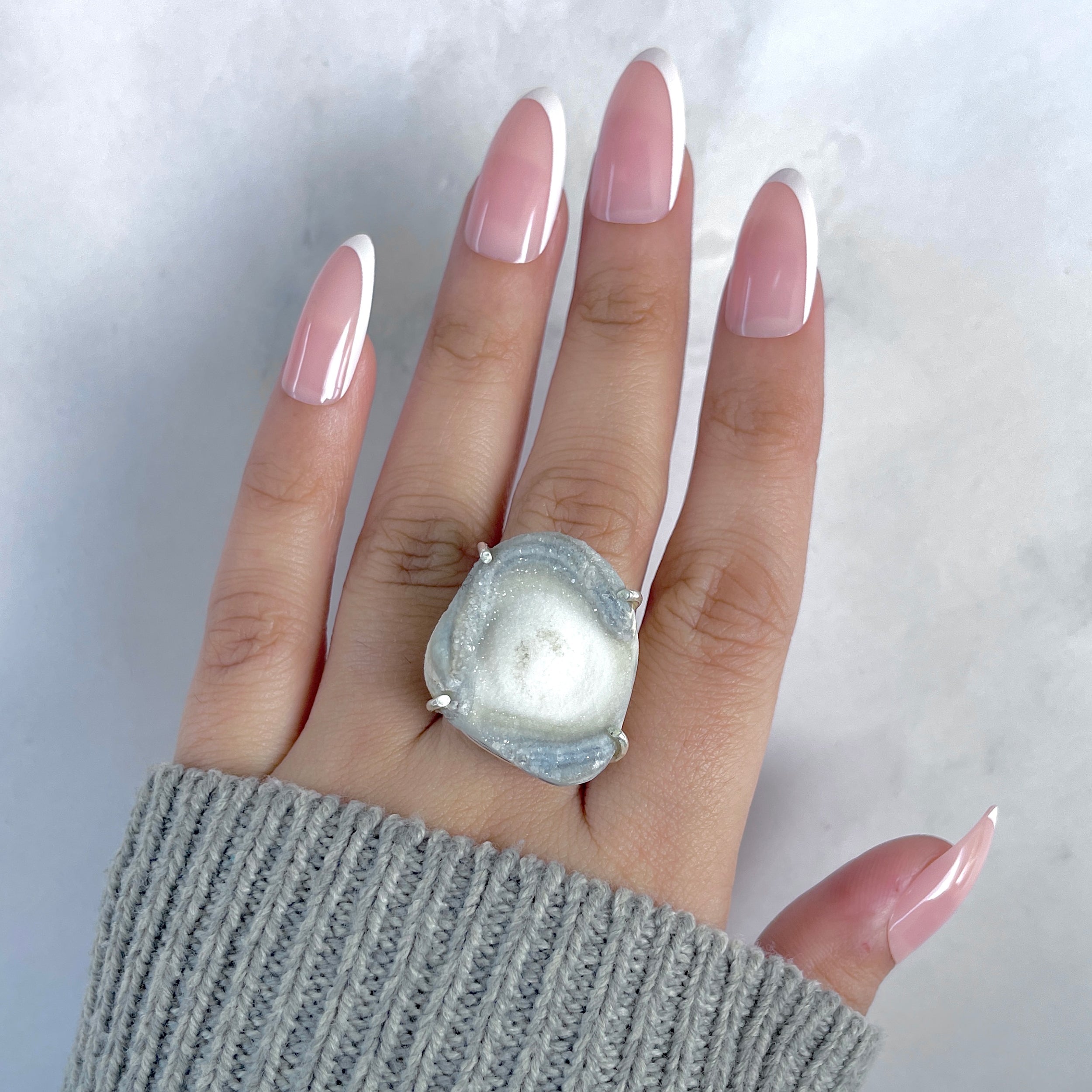 Desert Druzy Adjustable Ring-(DDZ-R-7.)