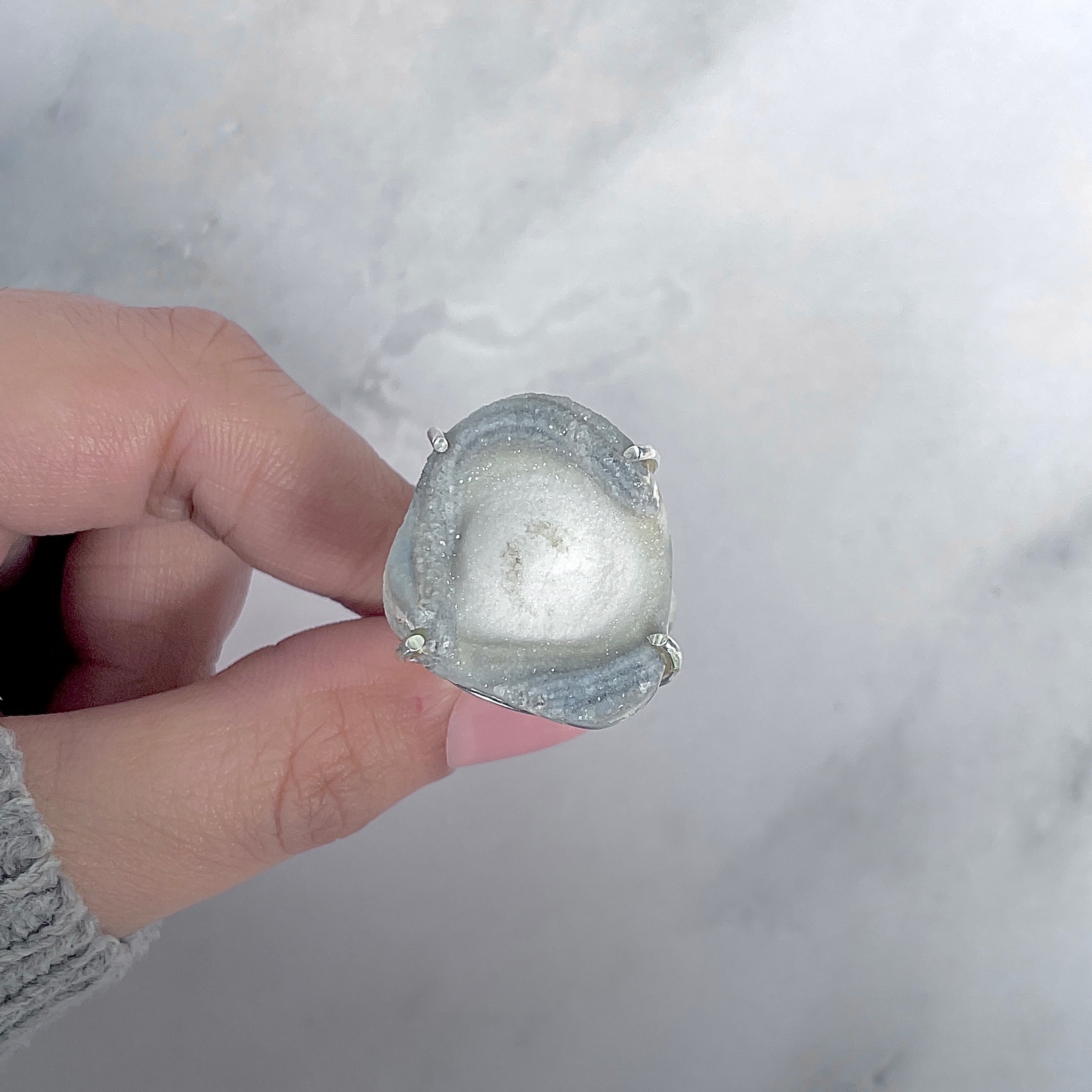 Desert Druzy Adjustable Ring-(DDZ-R-7.)