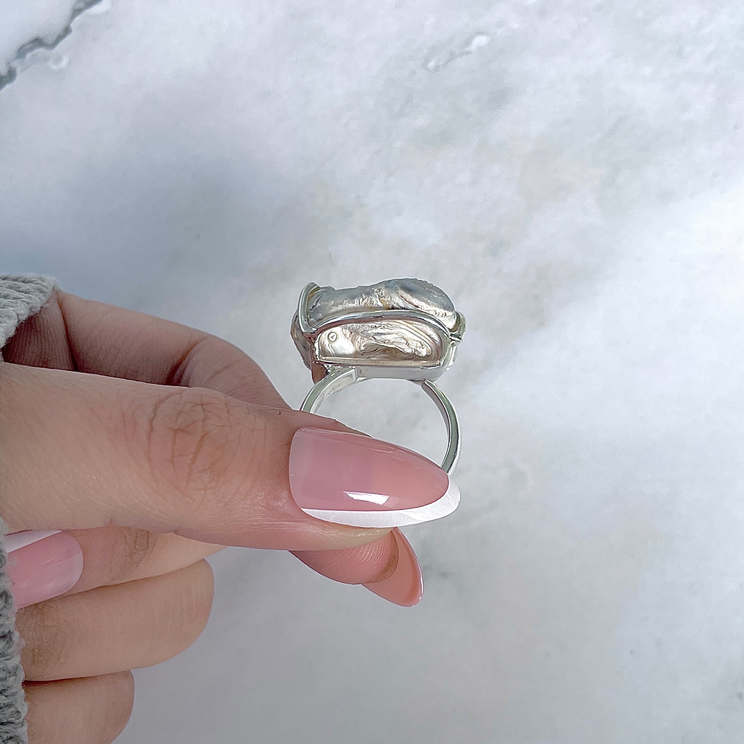 Desert Druzy Adjustable Ring-(DDZ-R-7.)