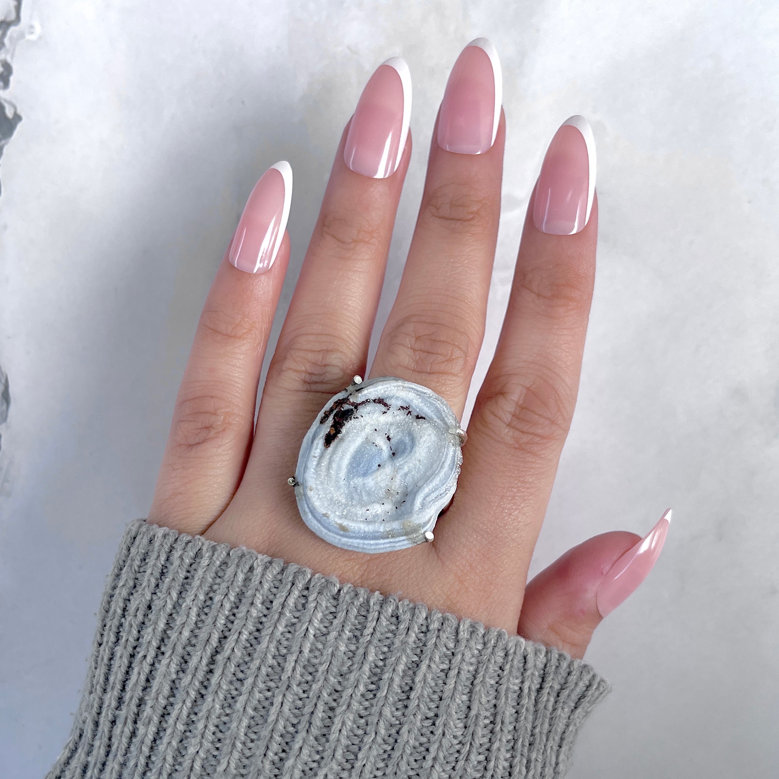 Desert Druzy Adjustable Ring-(DDZ-R-8.)