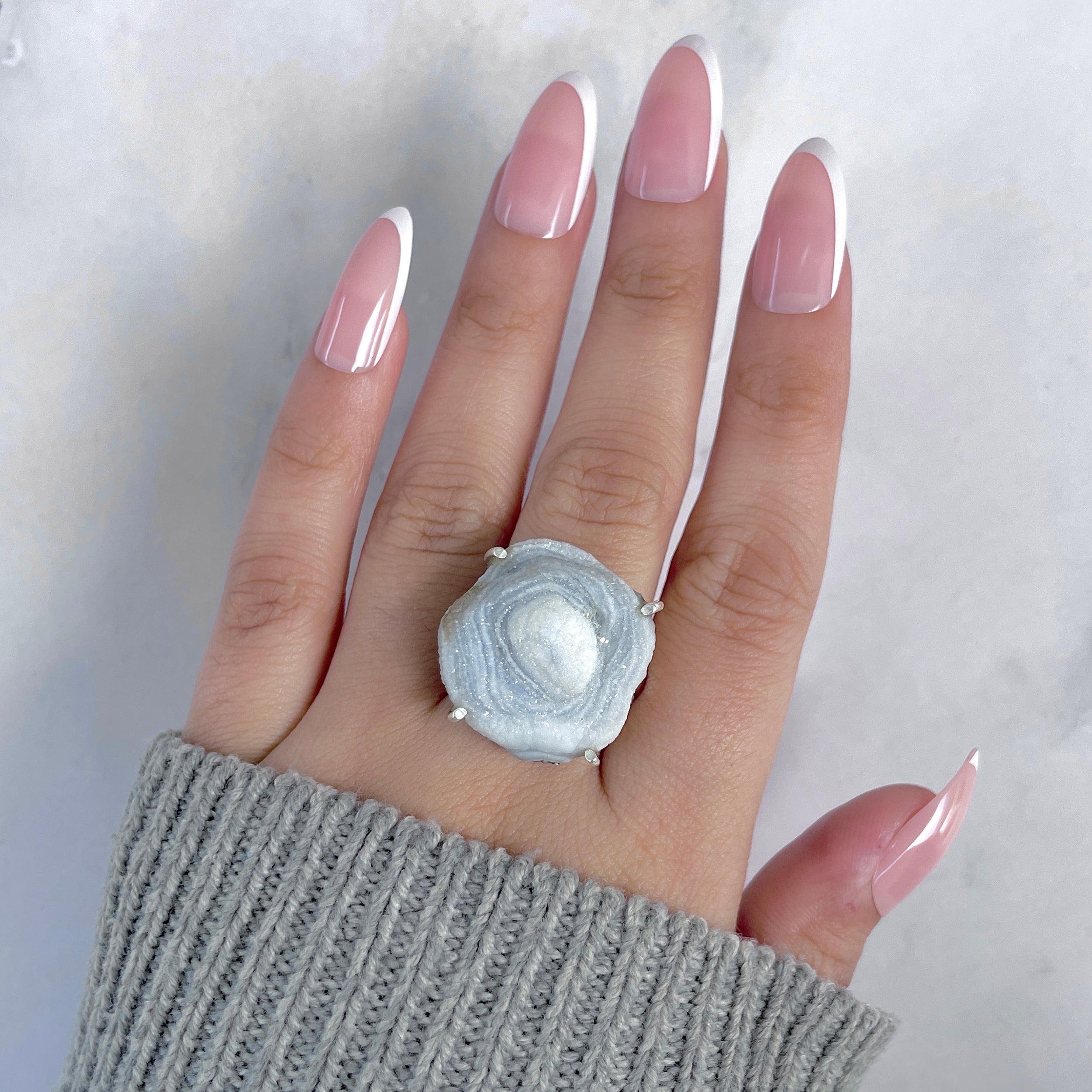 Desert Druzy Adjustable Ring-(DDZ-R-9.)