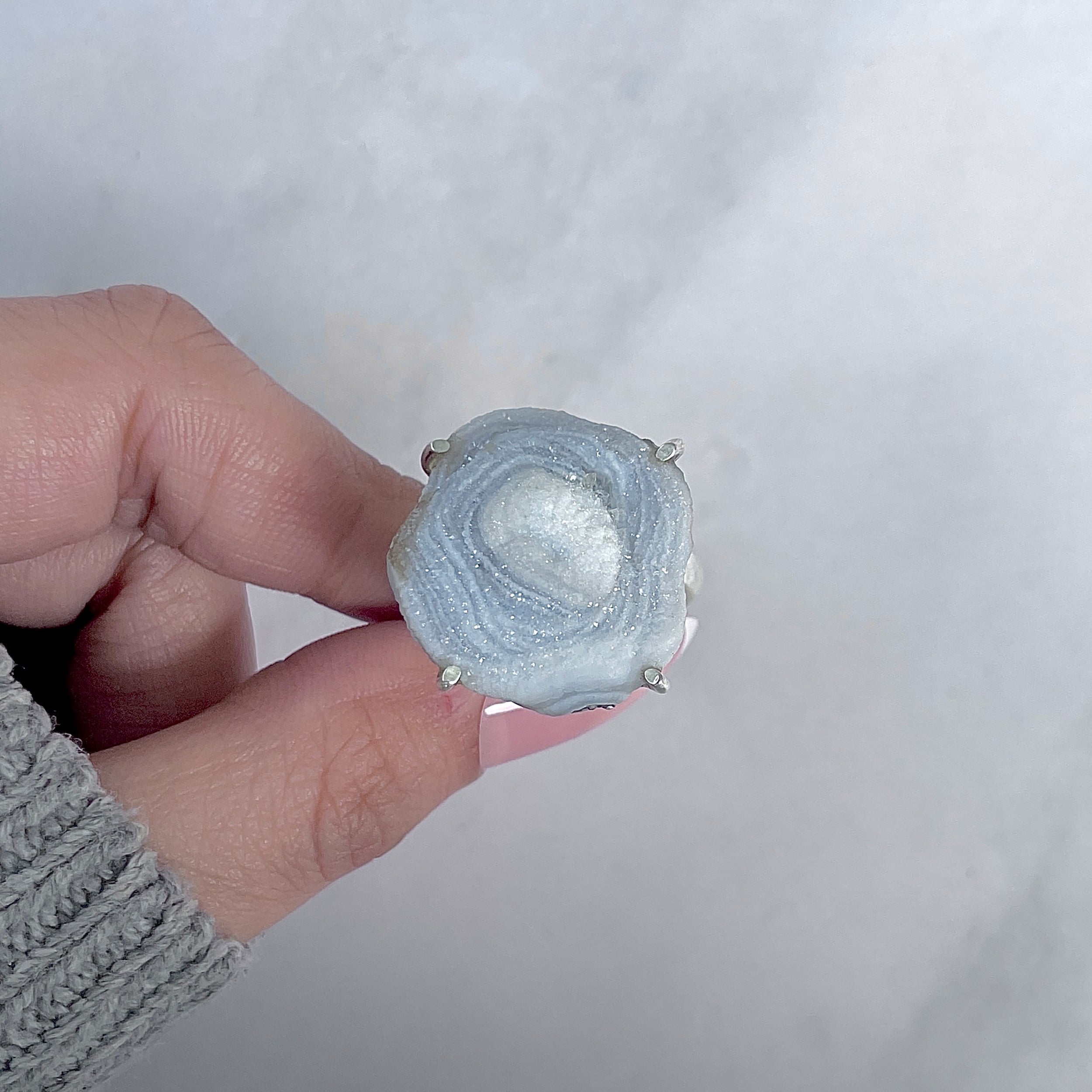 Desert Druzy Adjustable Ring-(DDZ-R-9.)