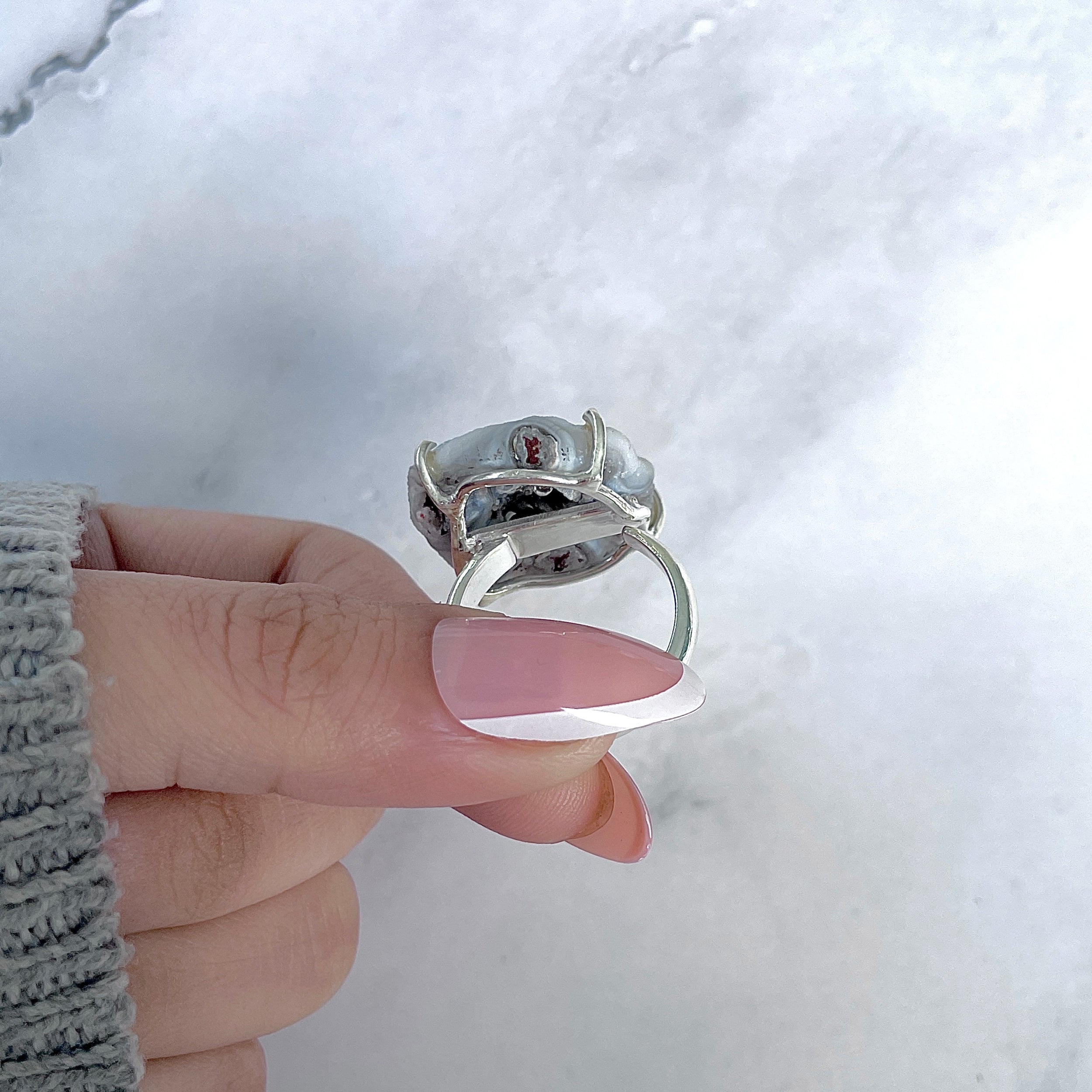 Desert Druzy Adjustable Ring-(DDZ-R-9.)