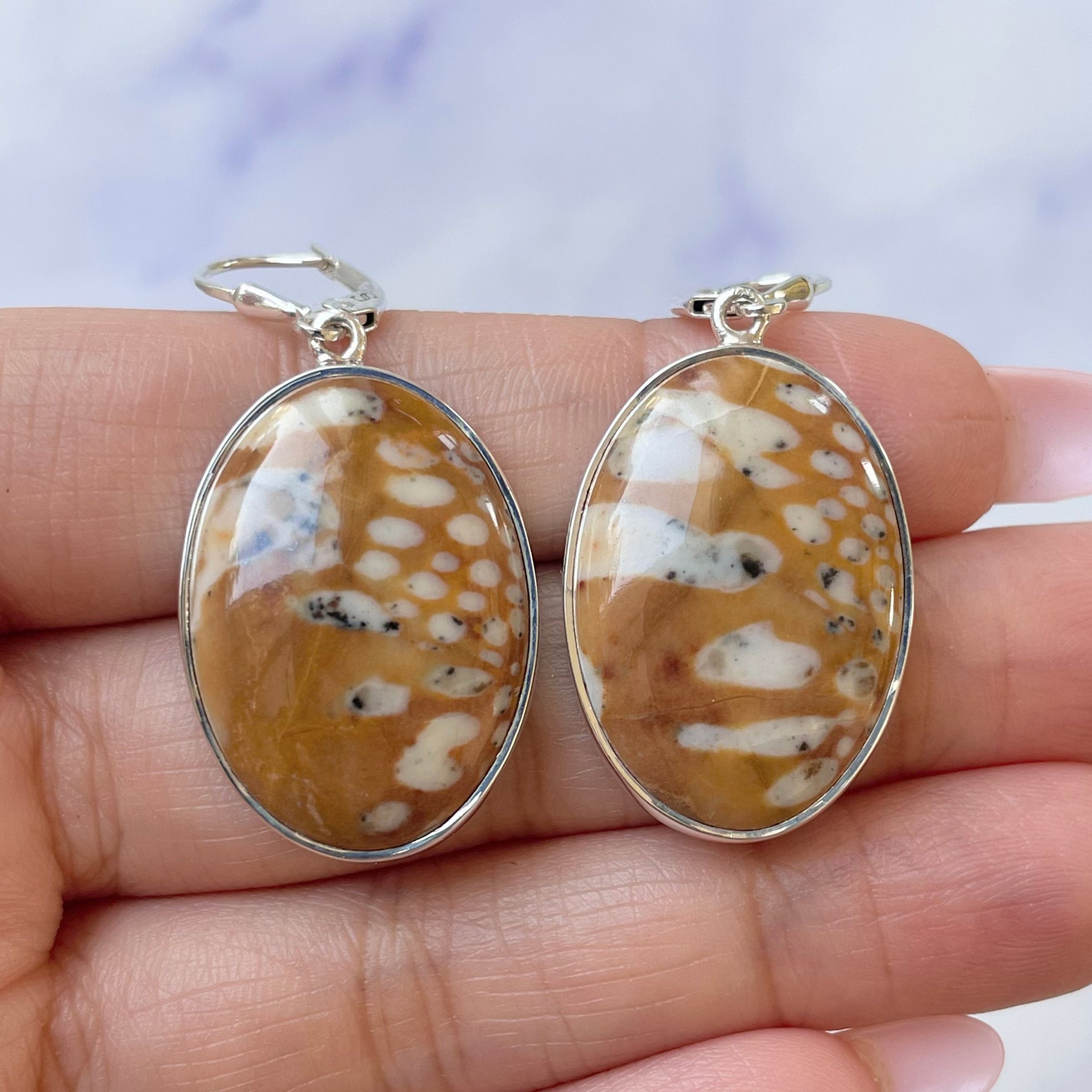 Deerfawn Jasper Earring-(DFJ-E-13.)