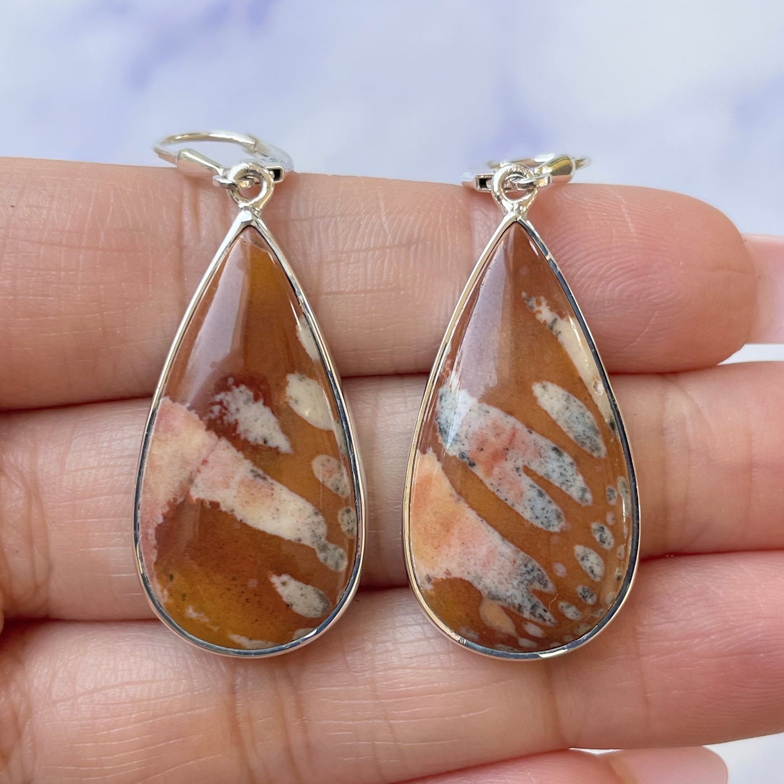 Deerfawn Jasper Earring-(DFJ-E-18.)
