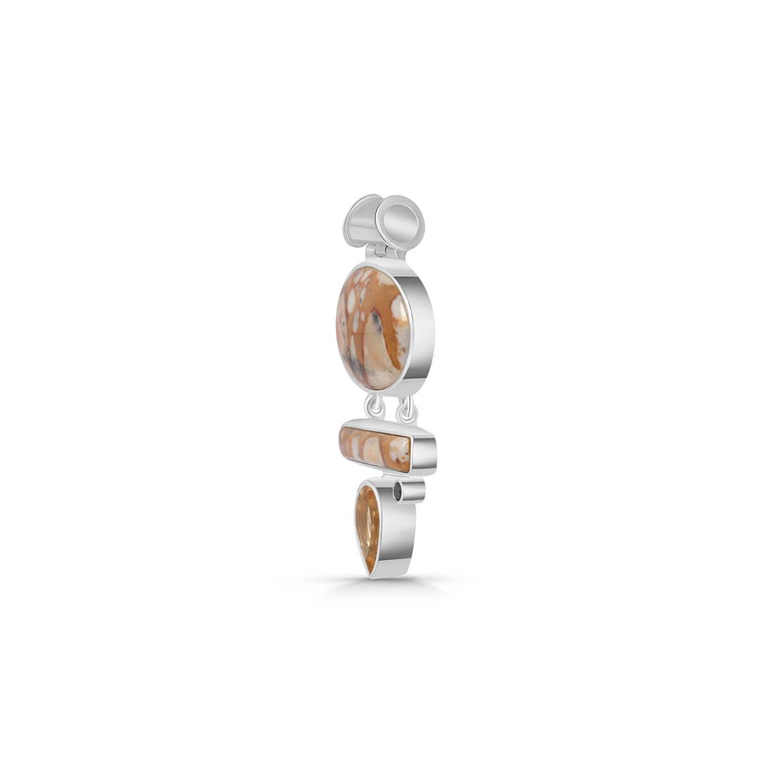 Deerfawn Jasper Pendant-(DFJ-P-43.)