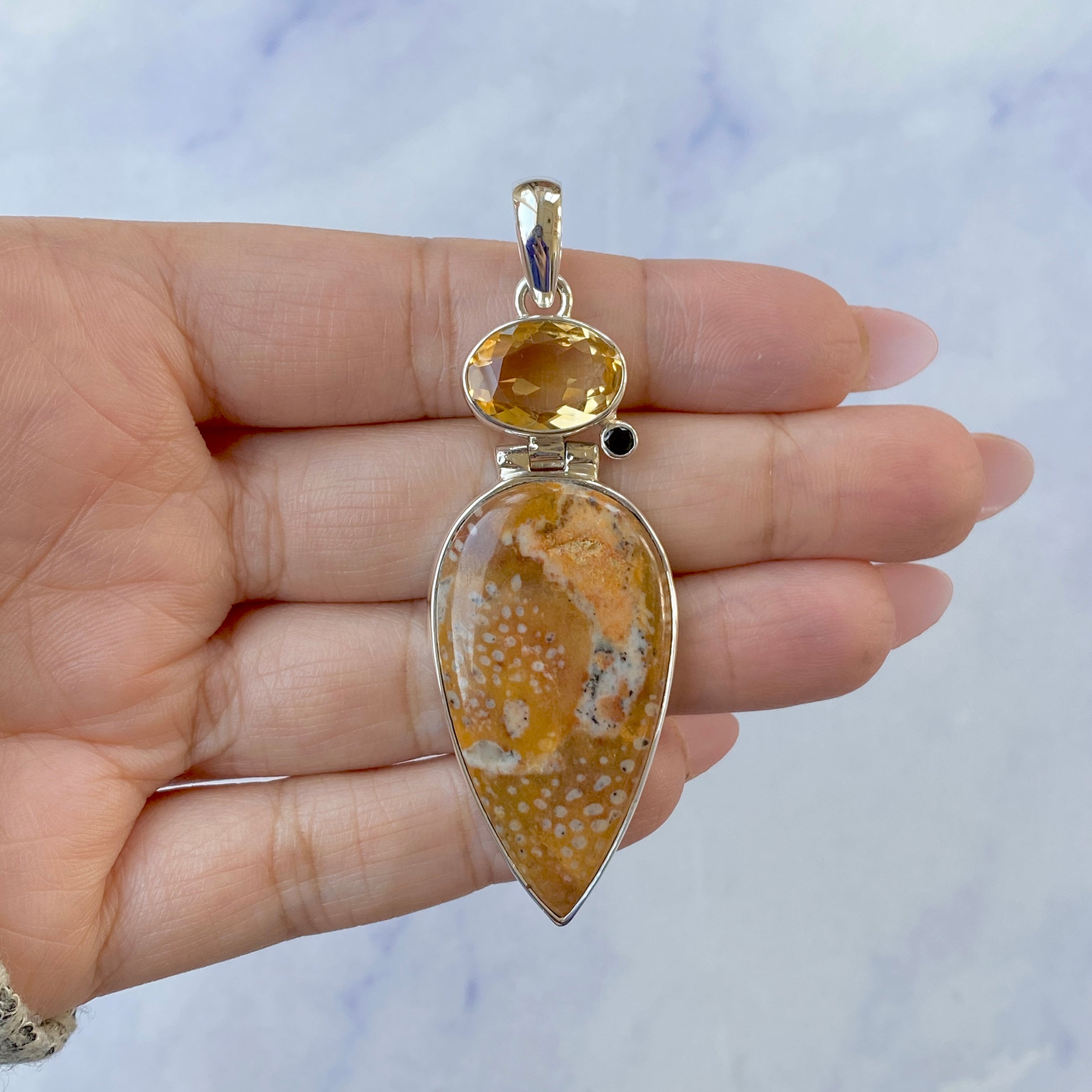 Deerfawn Jasper Pendant-(DFJ-P-46.)