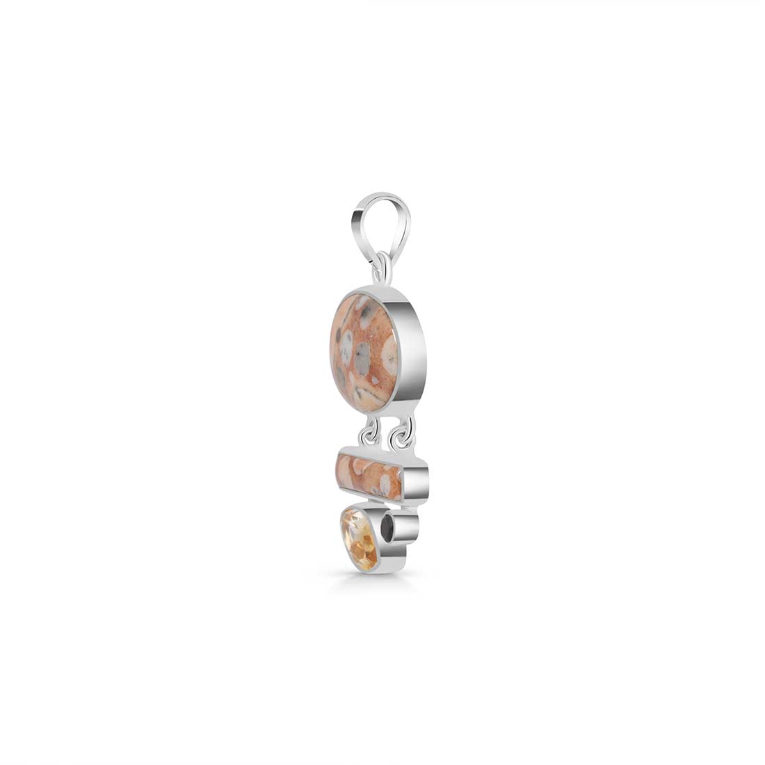 Deerfawn Jasper Pendant-(DFJ-P-47.)