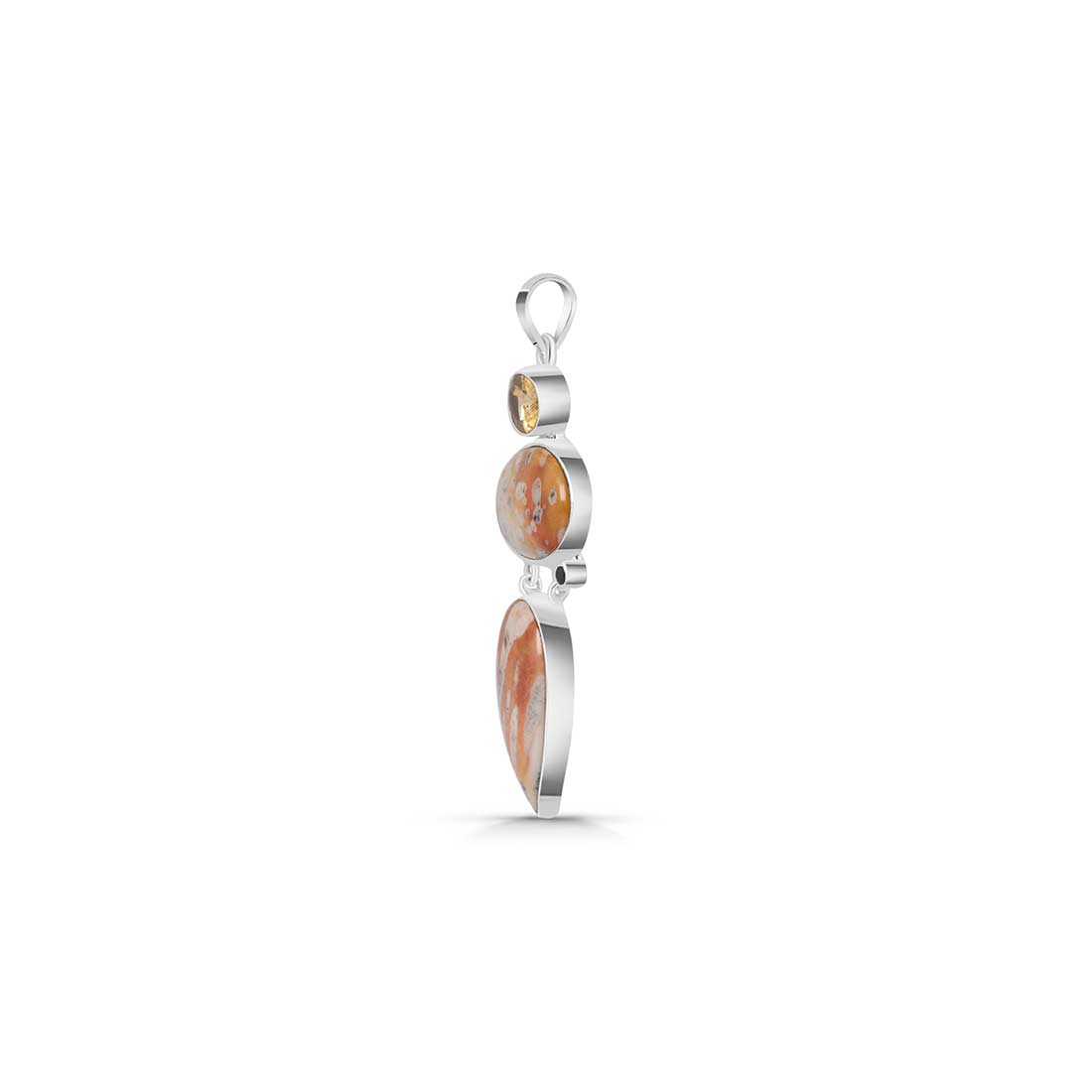 Deerfawn Jasper Pendant-(DFJ-P-54.)