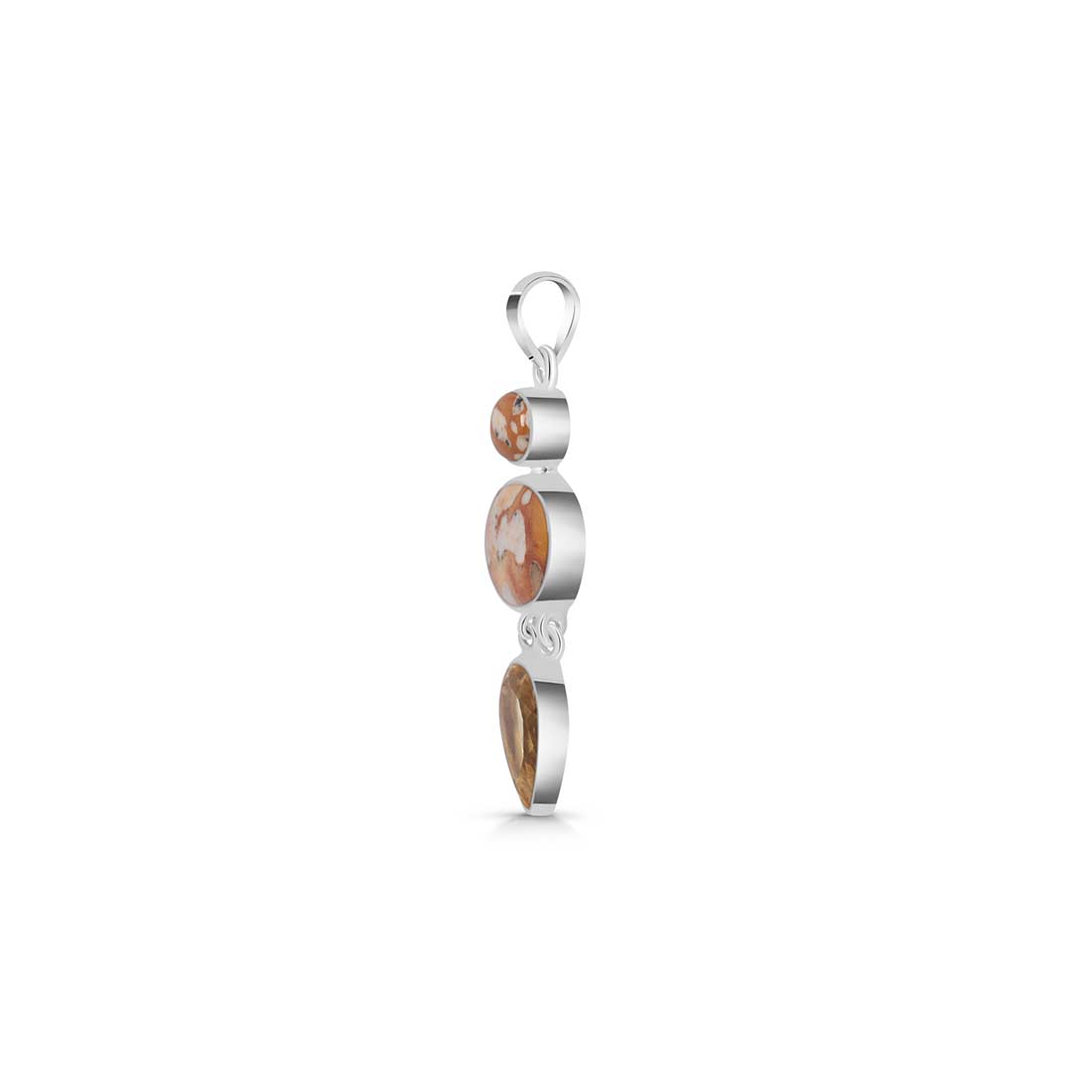 Deerfawn Jasper Pendant-(DFJ-P-61.)