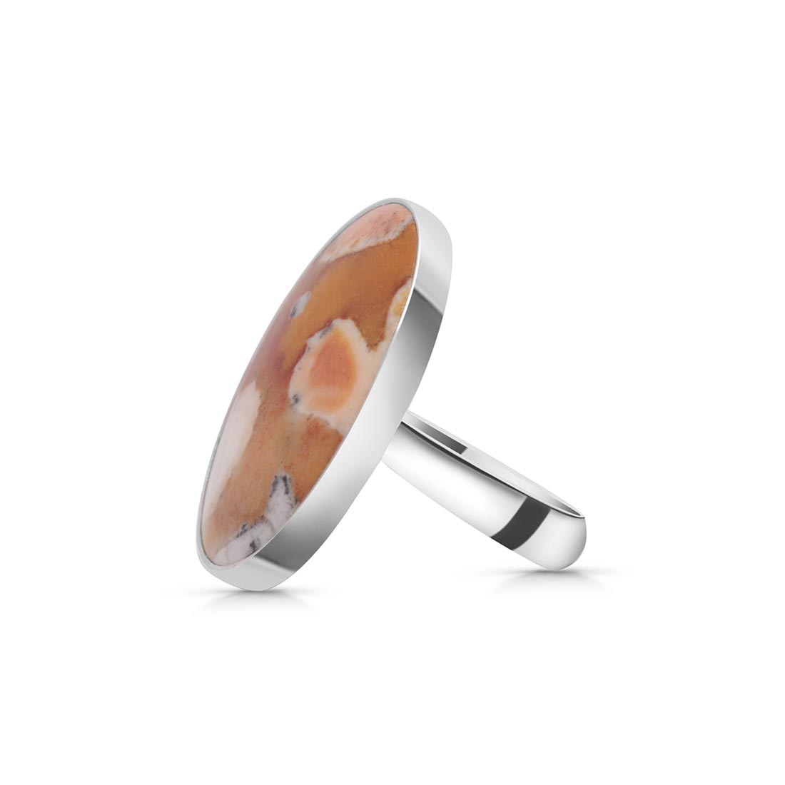 Deerfawn Jasper Adjustable Ring-(DFJ-R-22.)