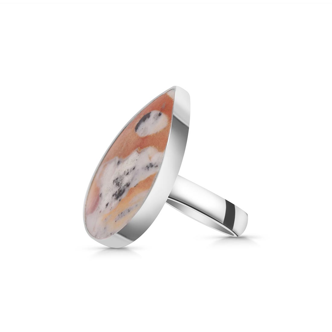 Deerfawn Jasper Adjustable Ring-(DFJ-R-23.)