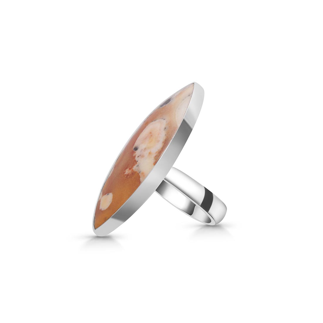 Deerfawn Jasper Adjustable Ring-(DFJ-R-24.)