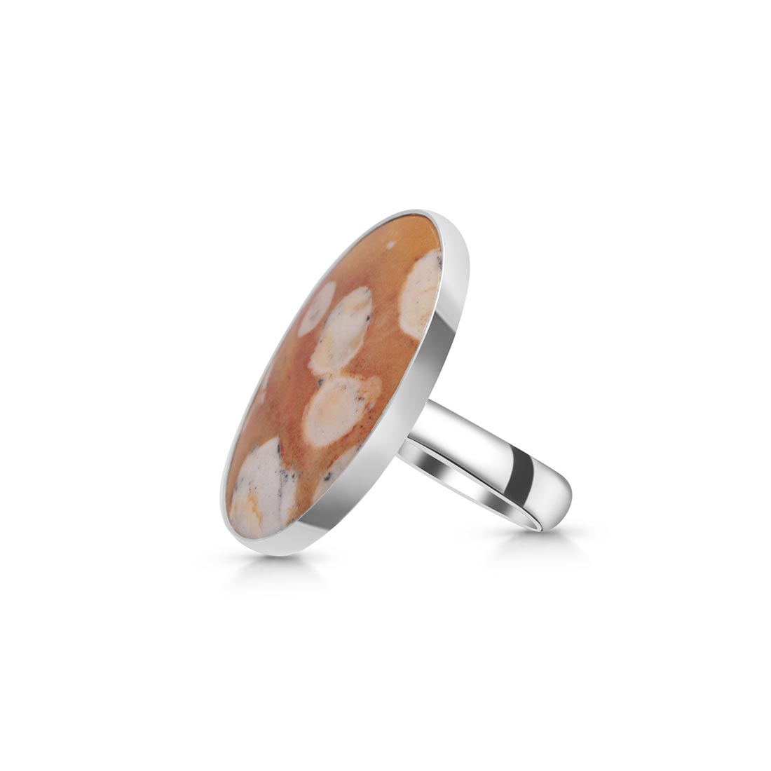 Deerfawn Jasper Adjustable Ring-(DFJ-R-25.)