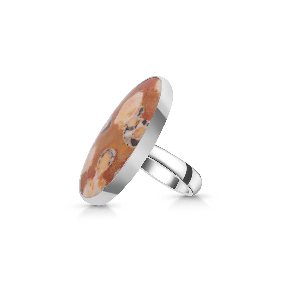 Deerfawn Jasper Adjustable Ring-(DFJ-R-27.)