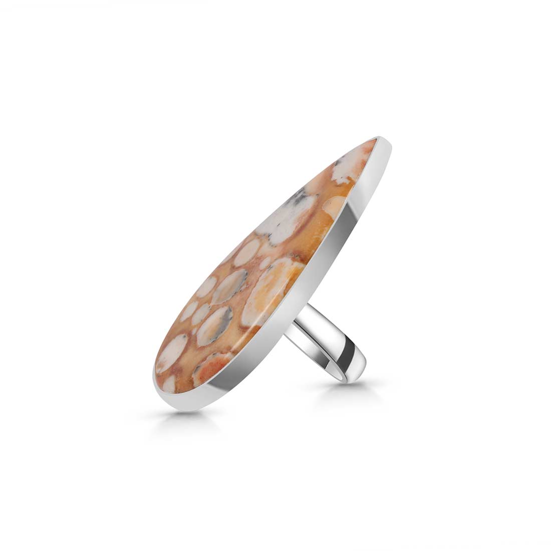 Deerfawn Jasper Adjustable Ring-(DFJ-R-38.)