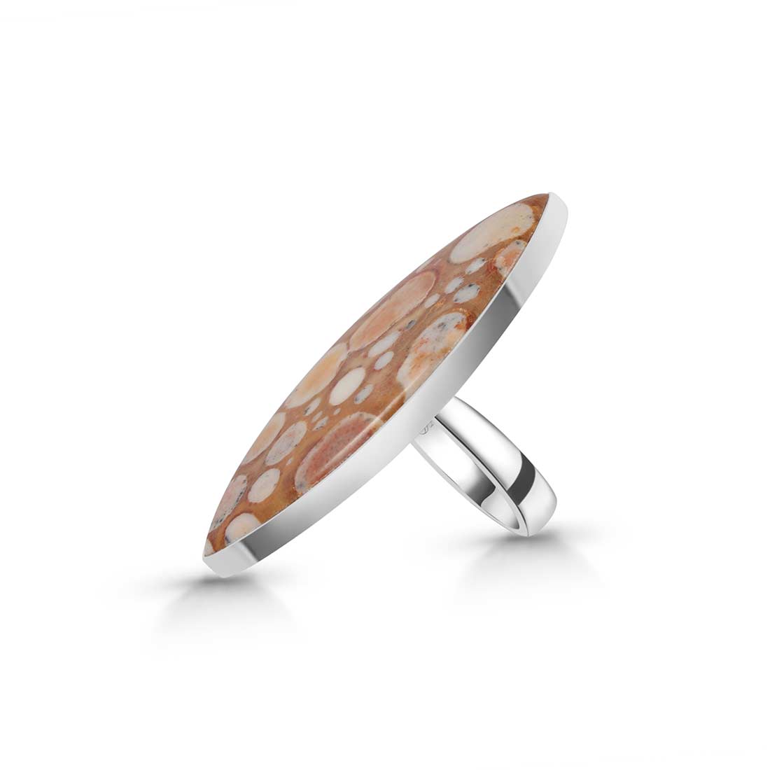 Deerfawn Jasper Adjustable Ring-(DFJ-R-43.)