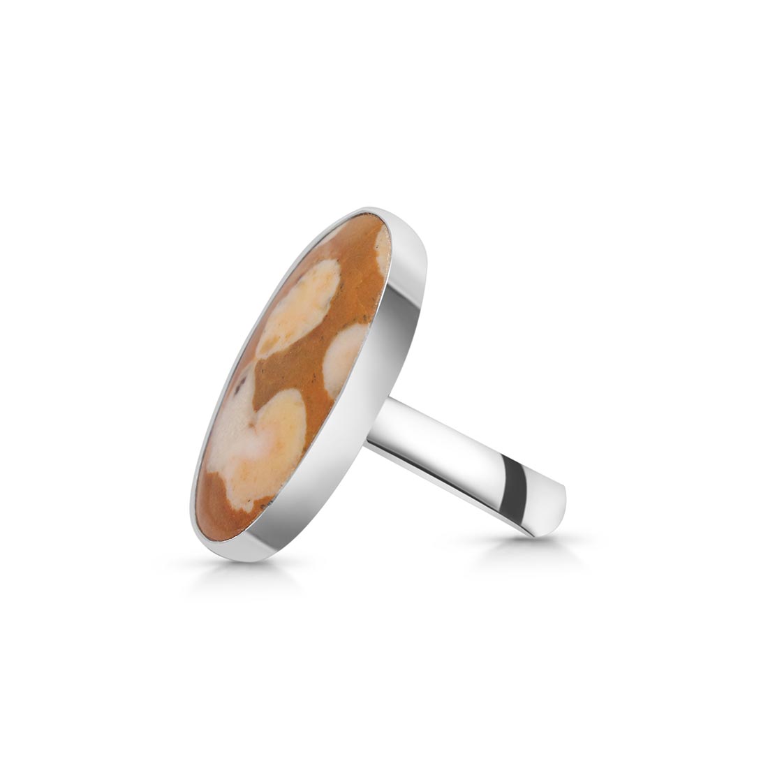 Deerfawn Jasper Adjustable Ring-(DFJ-R-6.)