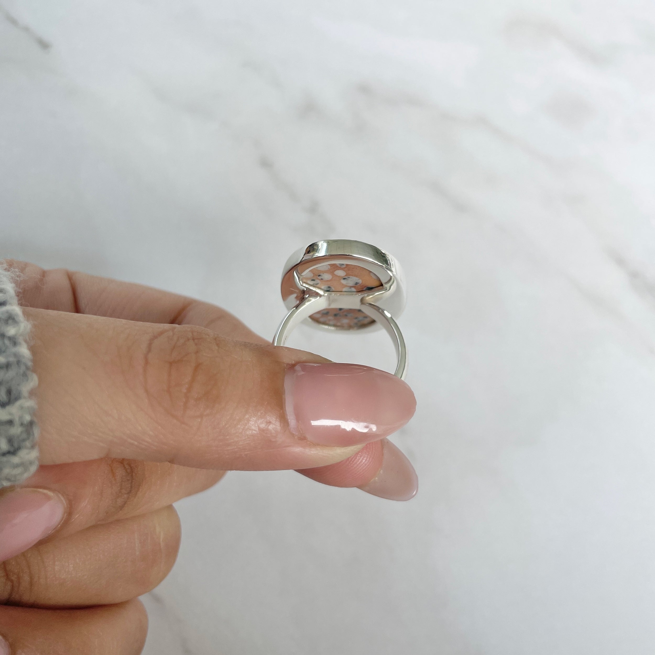 Deerfawn Jasper Adjustable Ring-(DFJ-R-76.)