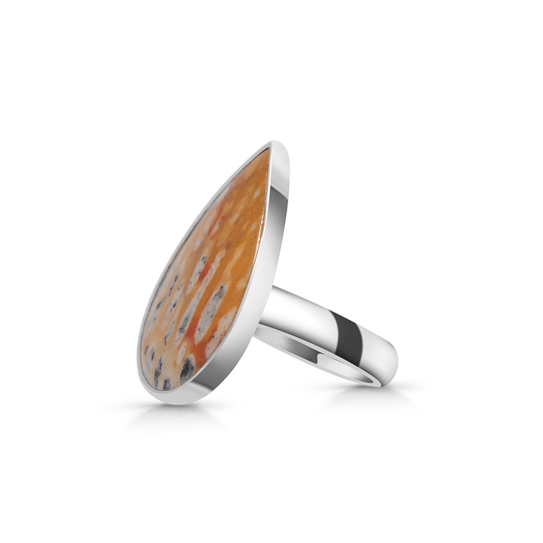 Deerfawn Jasper Adjustable Ring-(DFJ-R-8.)