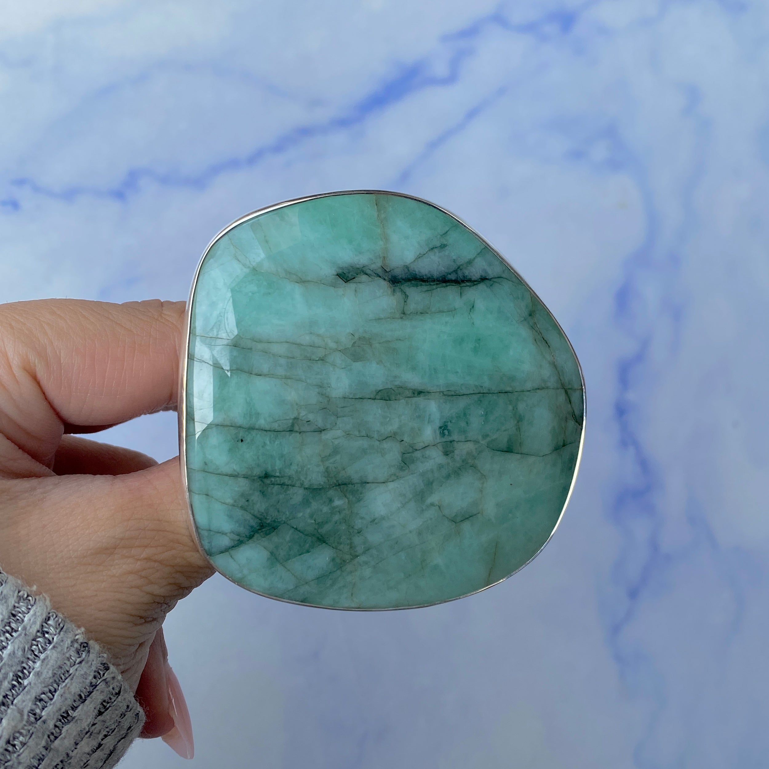 Emerald Adjustable Ring-(EMD-R-1.)