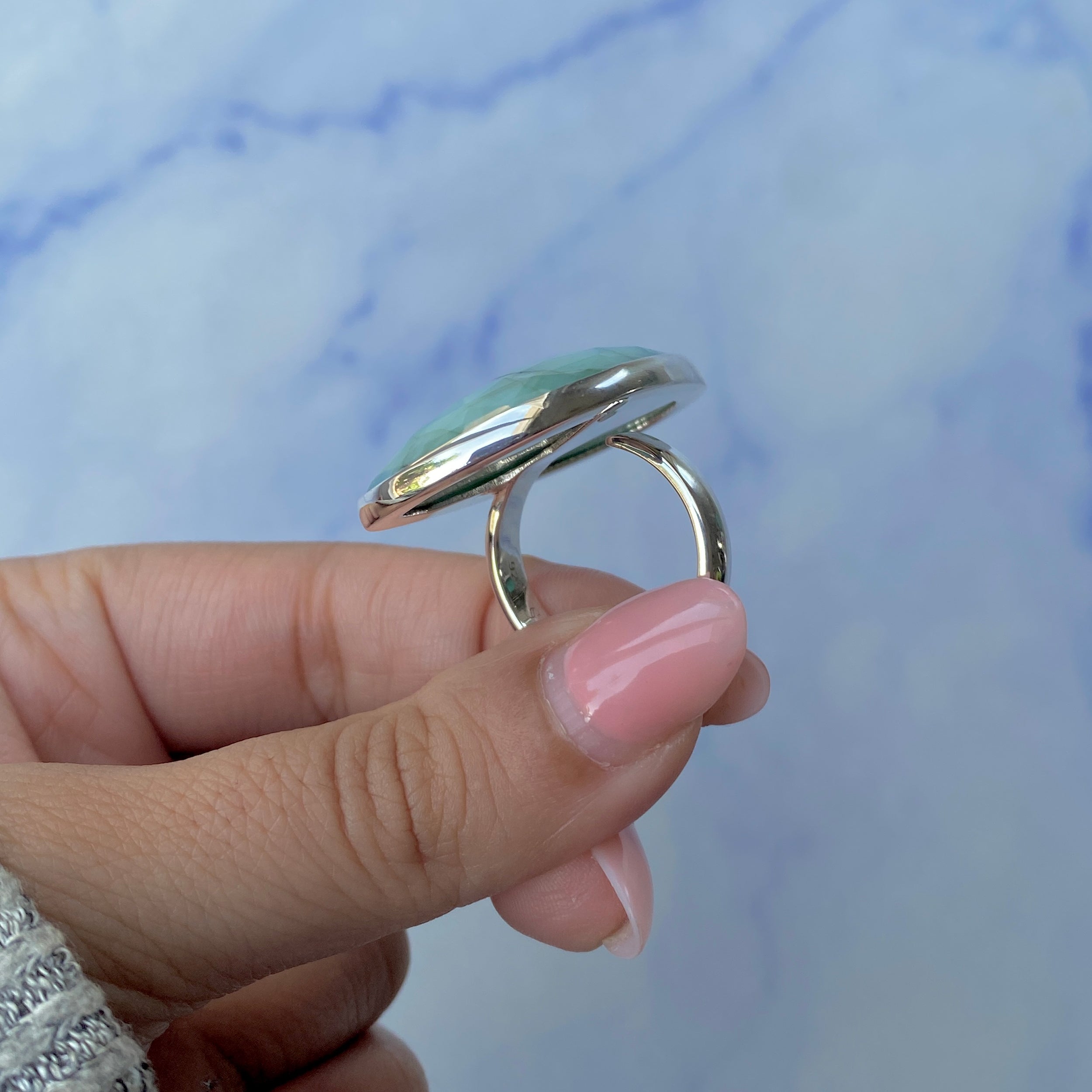 Emerald Adjustable Ring-(EMD-R-11.)