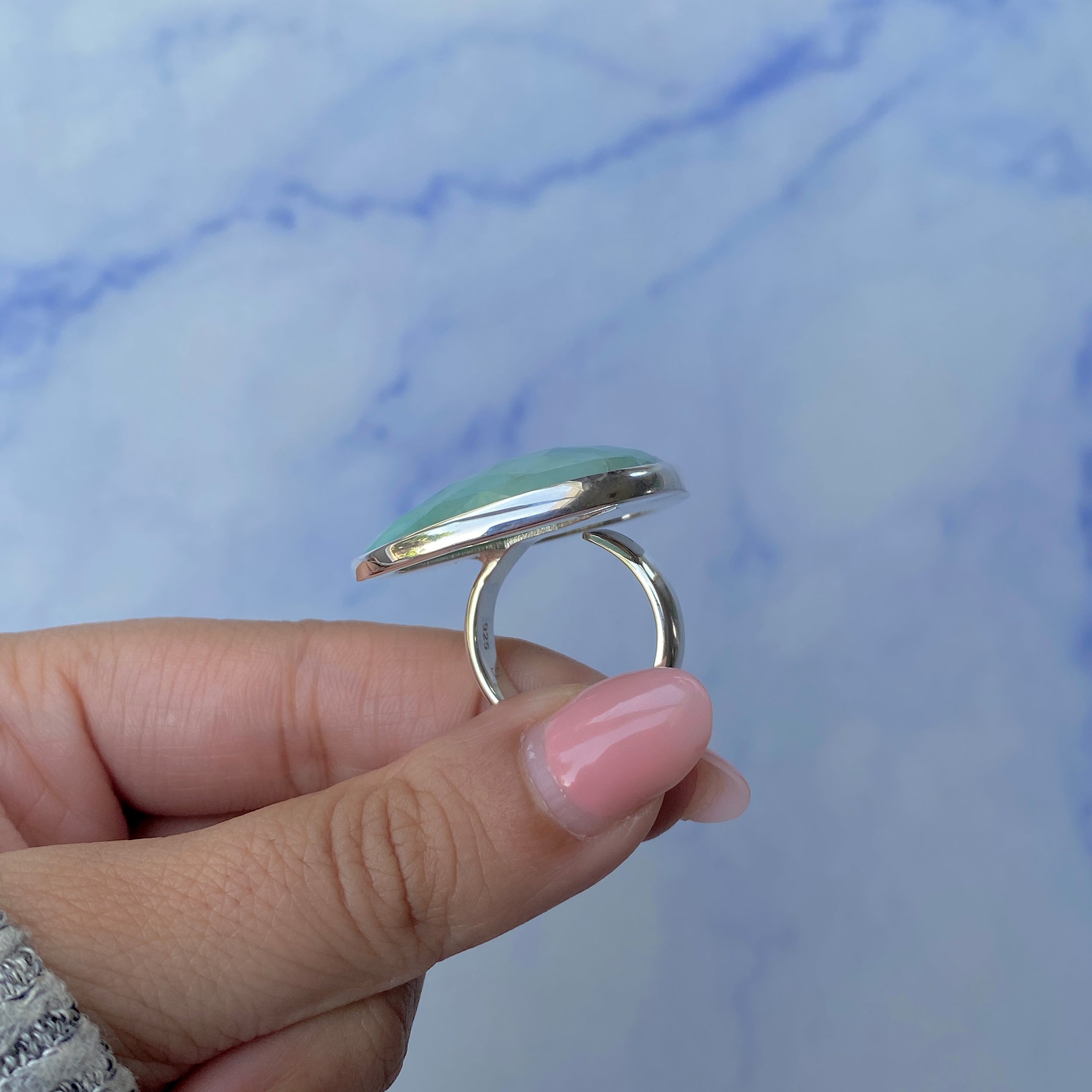 Emerald Adjustable Ring-(EMD-R-12.)