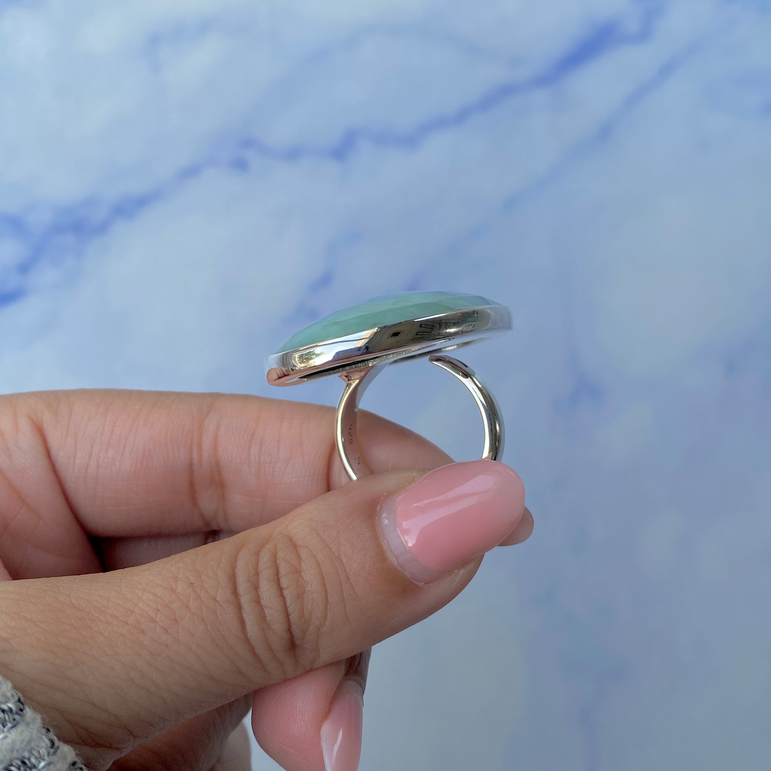 Emerald Adjustable Ring-(EMD-R-13.)