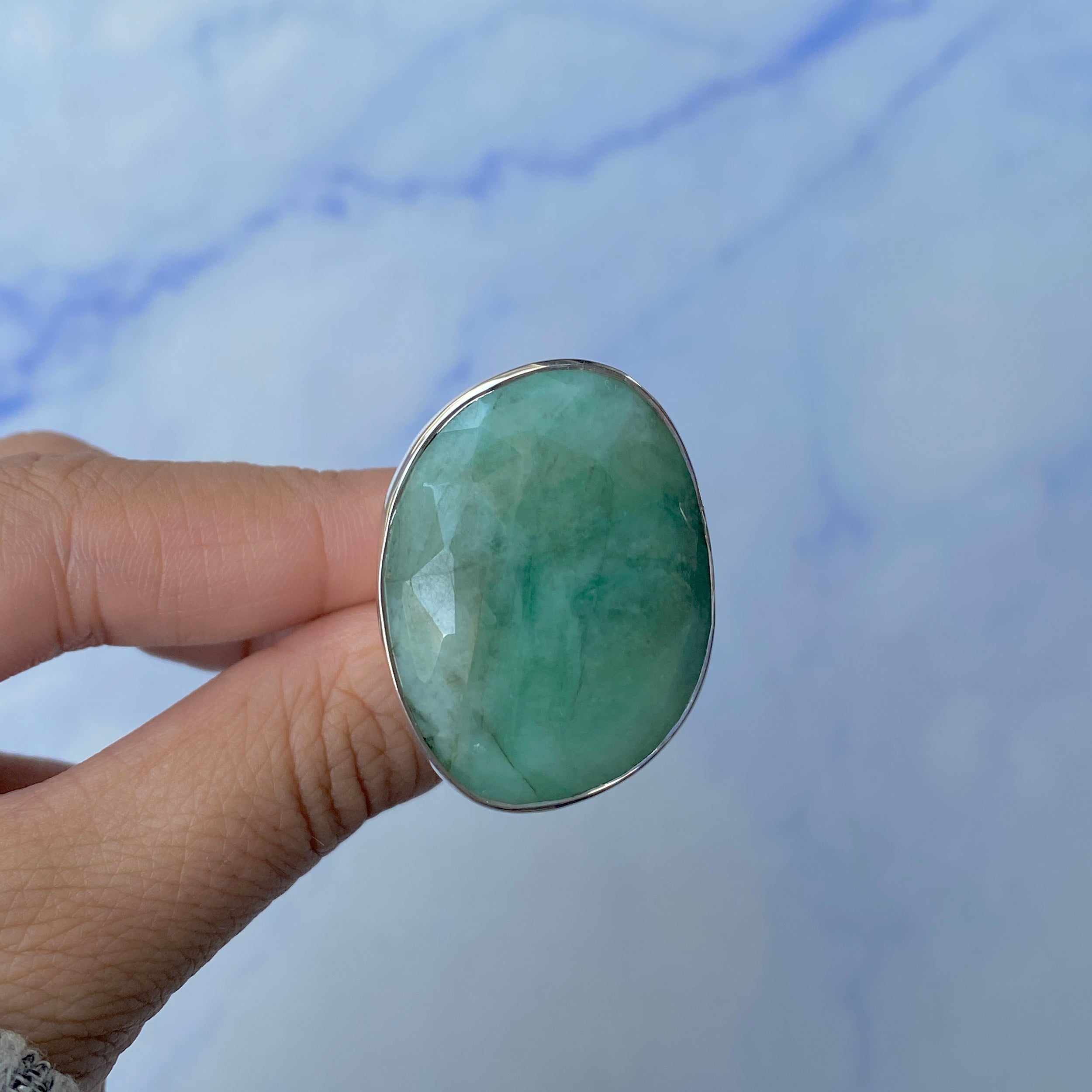 Emerald Adjustable Ring-(EMD-R-16.)