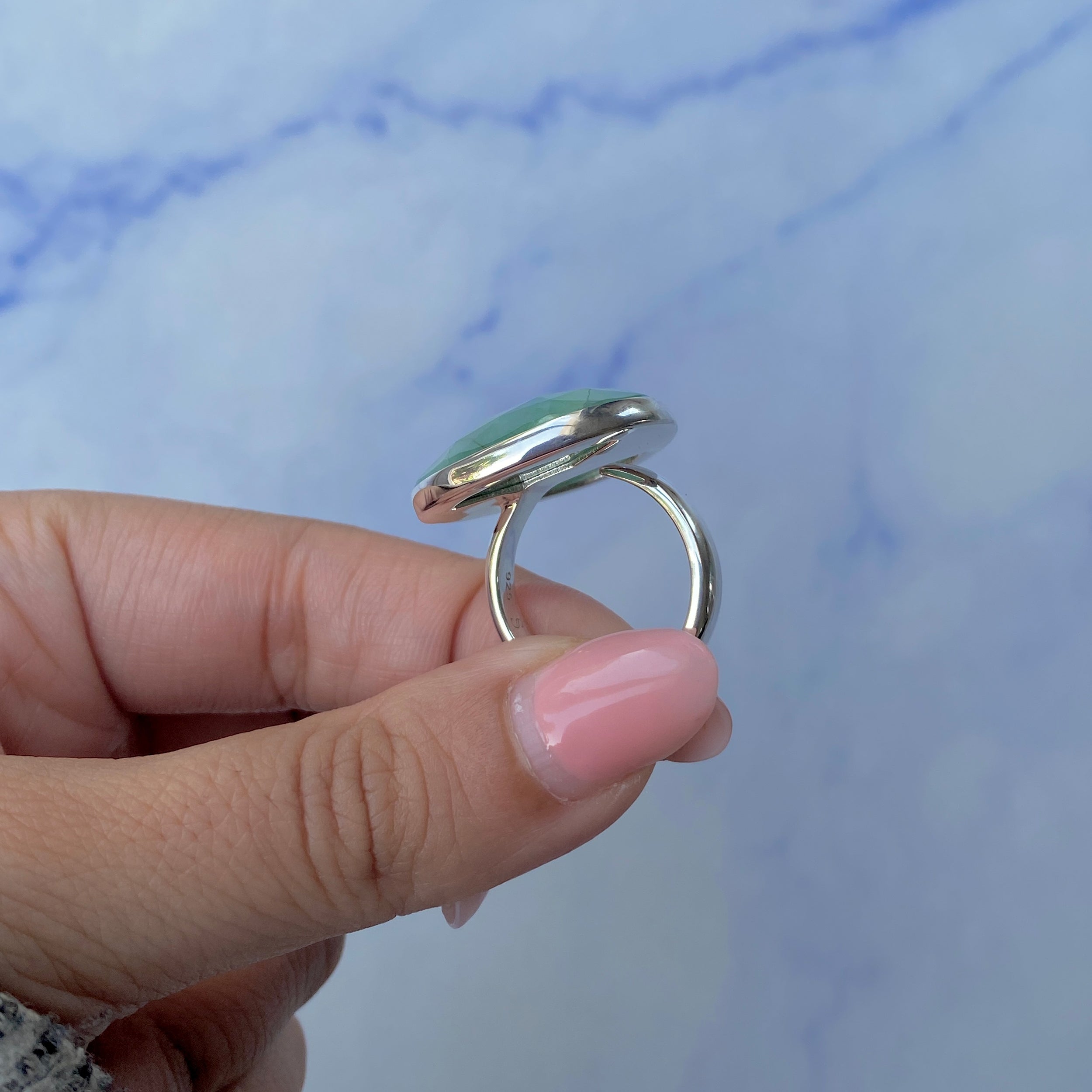 Emerald Adjustable Ring-(EMD-R-18.)