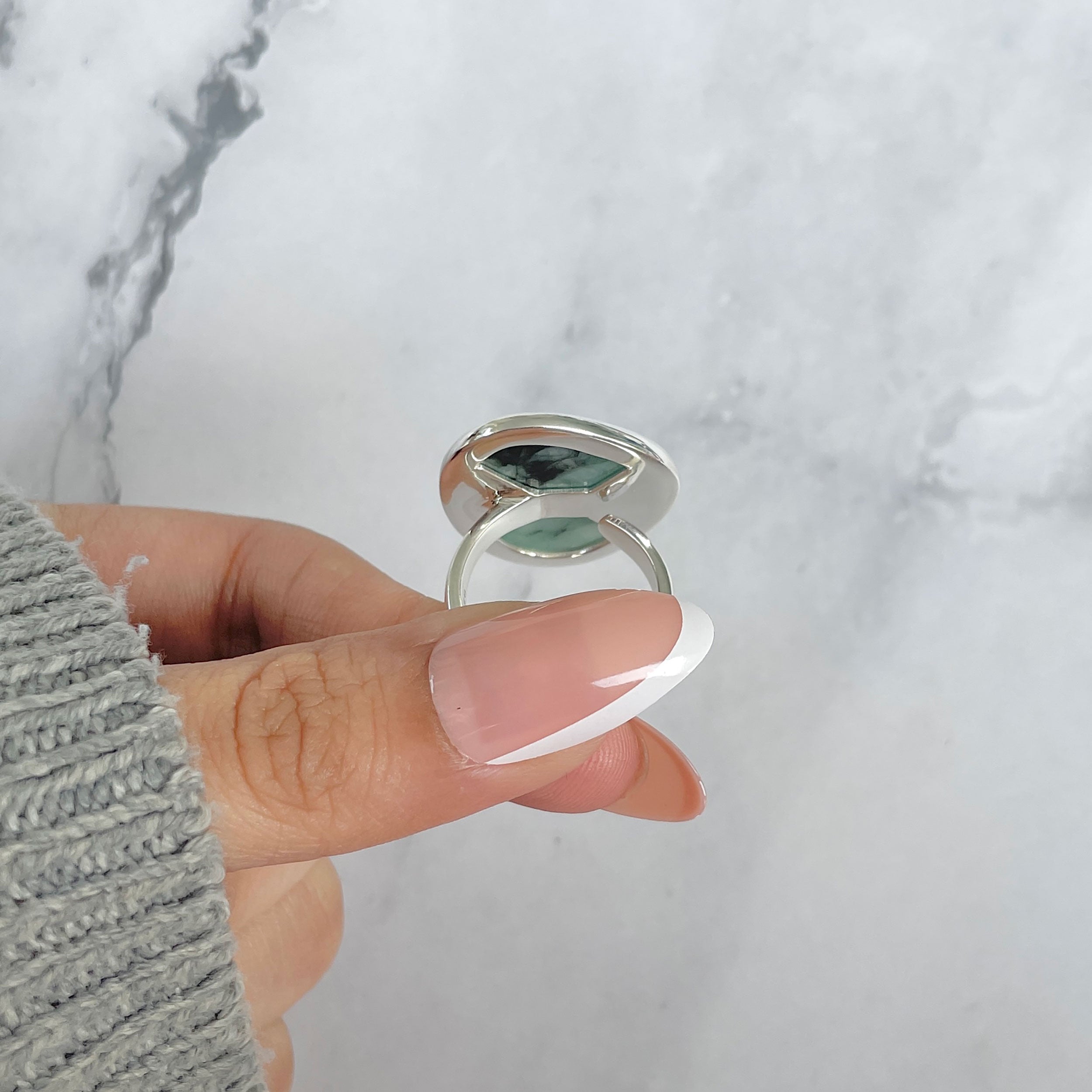 Emerald Adjustable Ring-(EMD-R-28.)