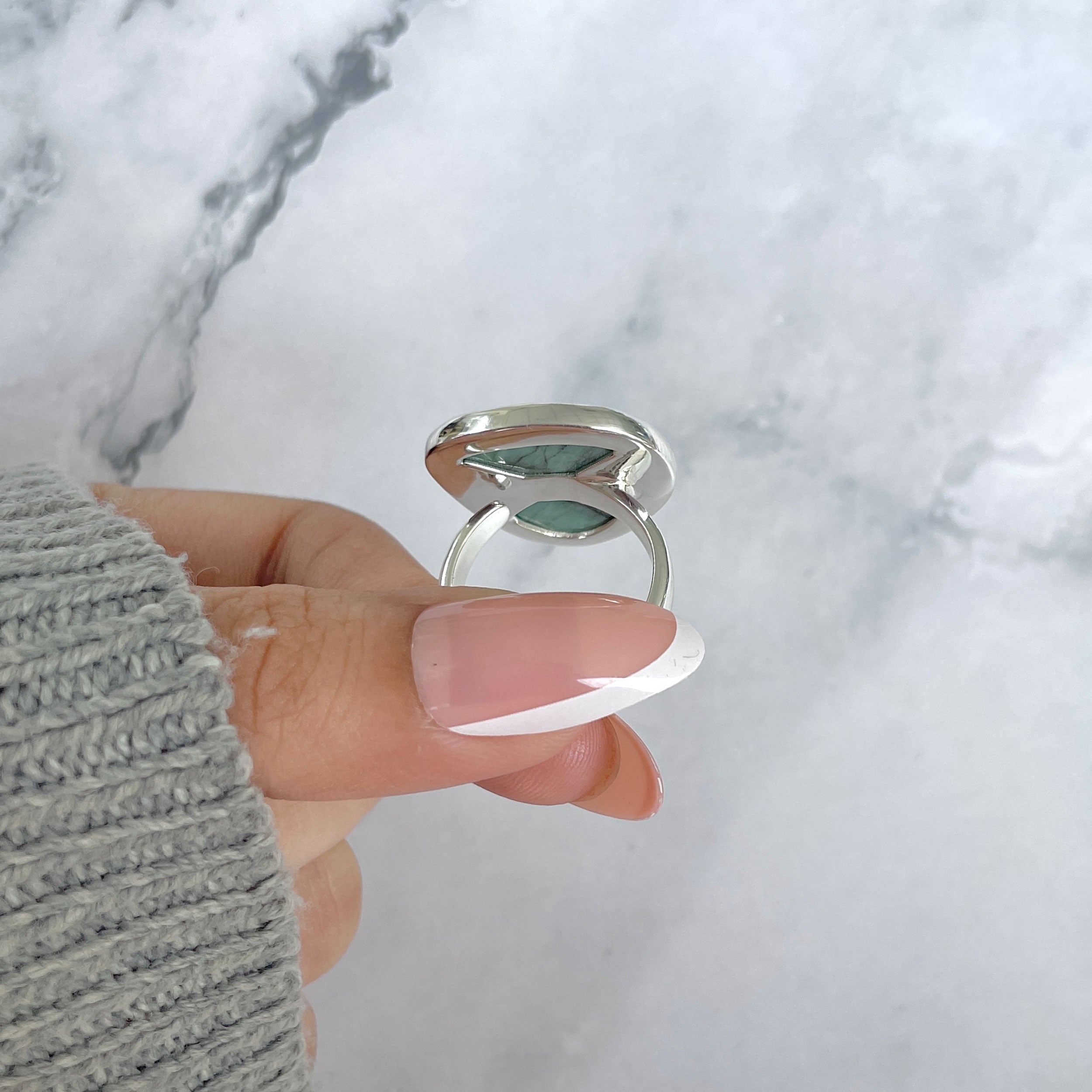 Emerald Adjustable Ring-(EMD-R-34.)