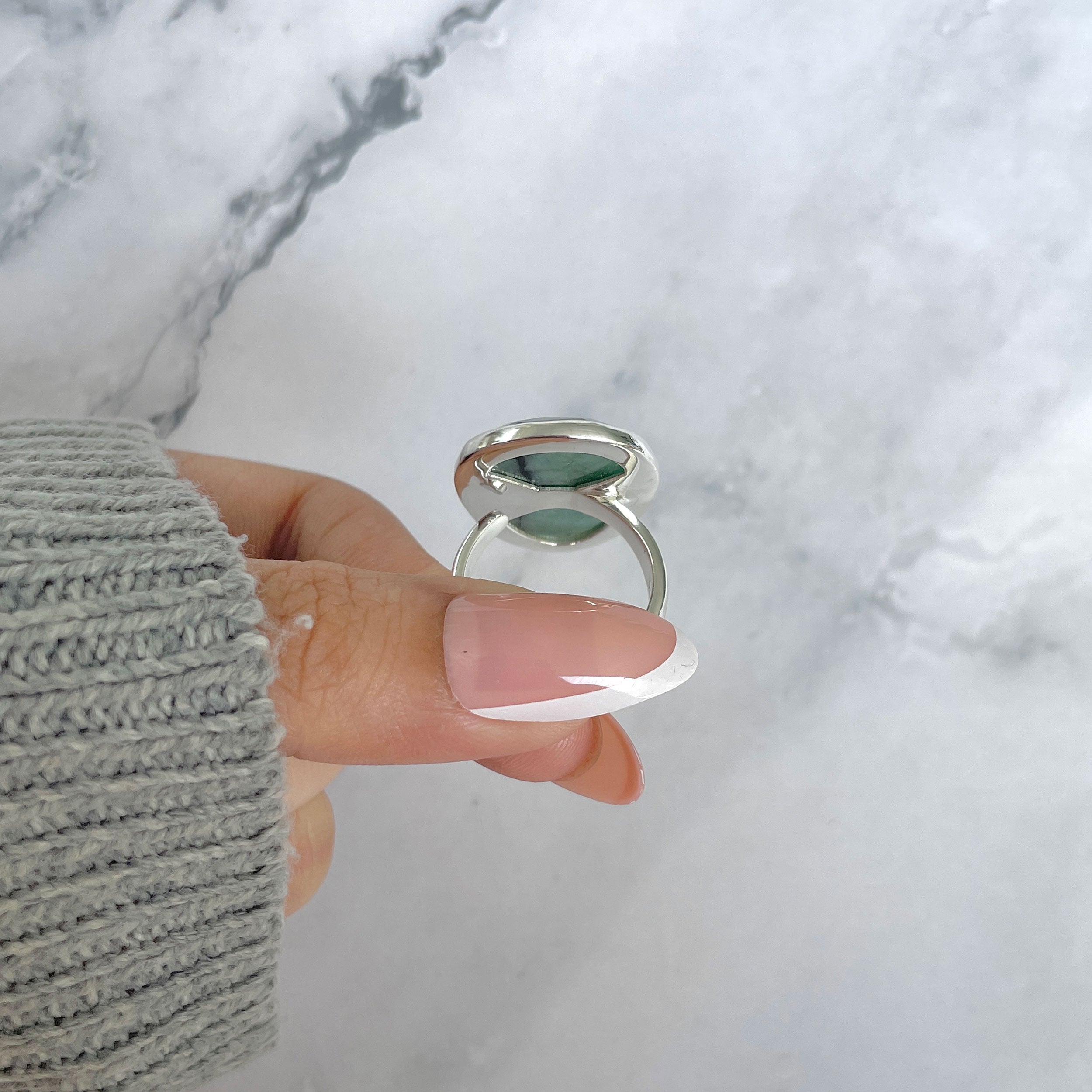 Emerald Adjustable Ring-(EMD-R-35.)