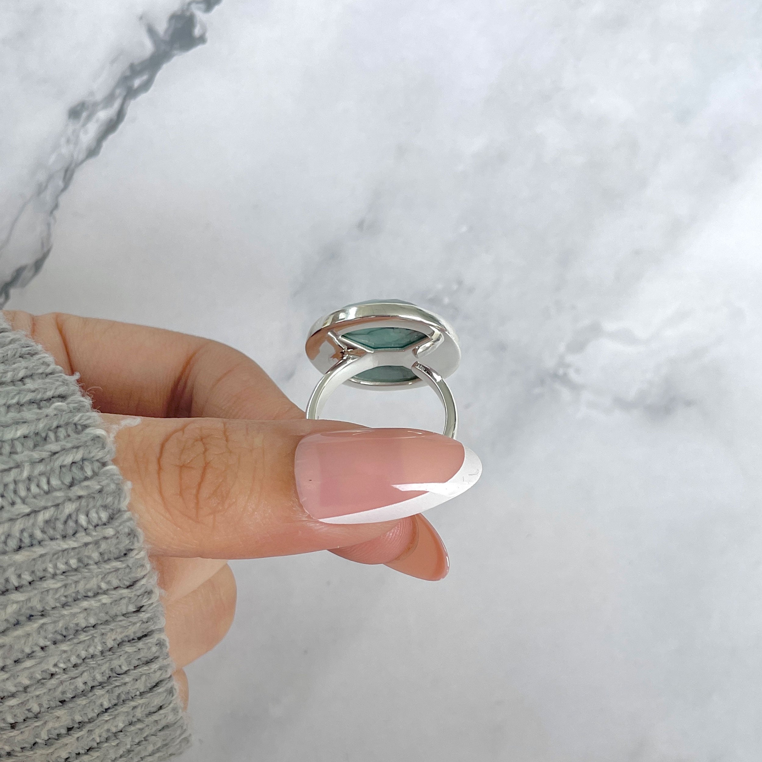 Emerald Adjustable Ring-(EMD-R-37.)
