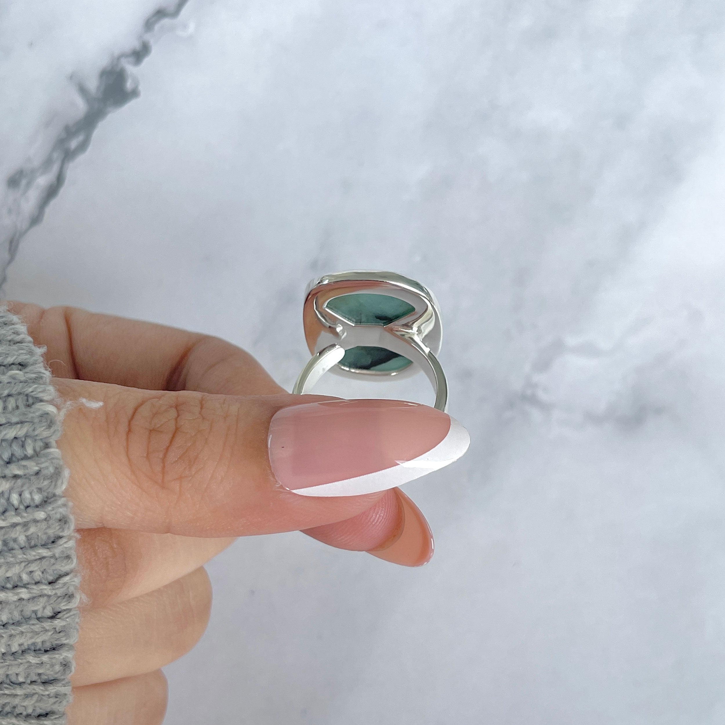 Emerald Adjustable Ring-(EMD-R-39.)