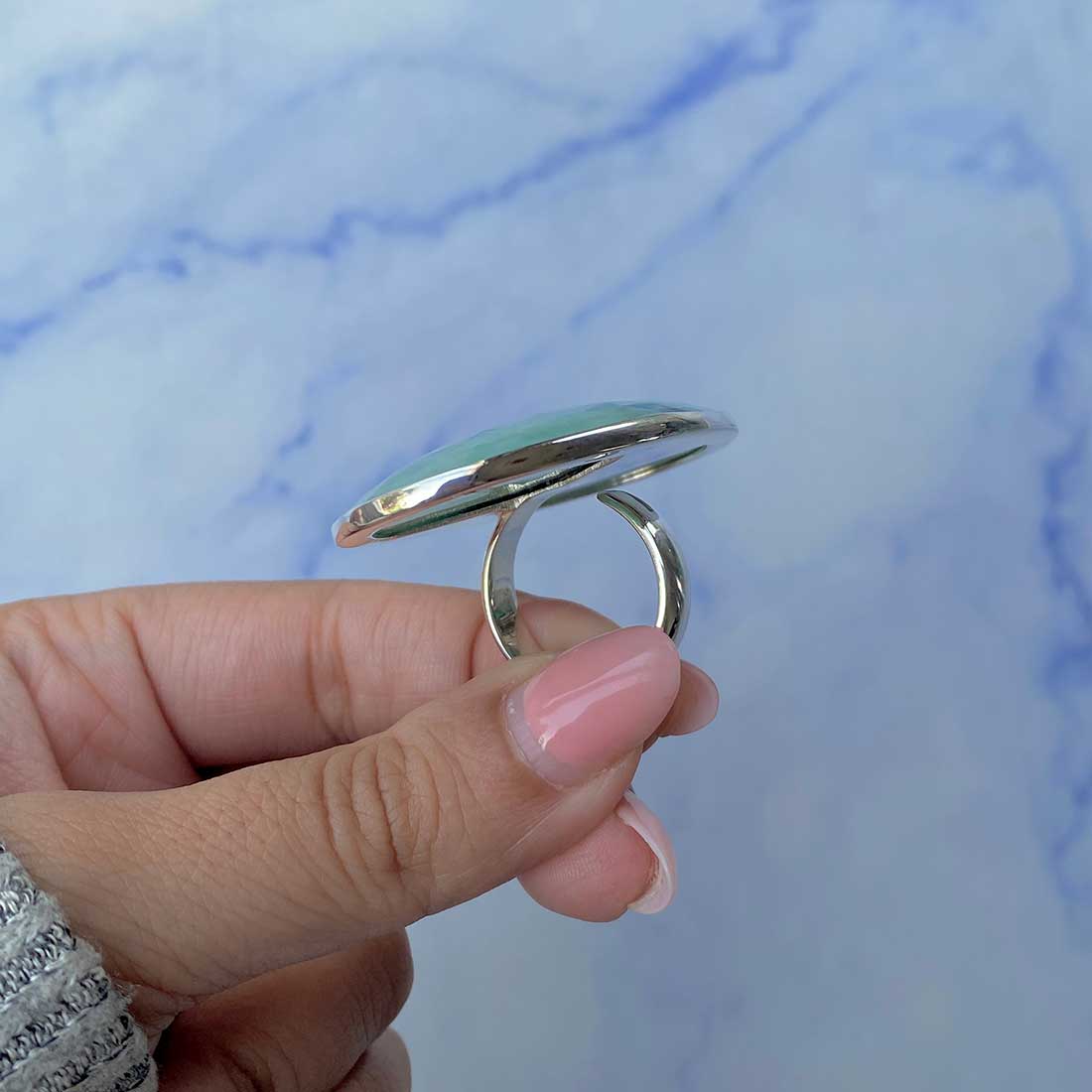 Emerald Adjustable Ring-(EMD-R-4.)