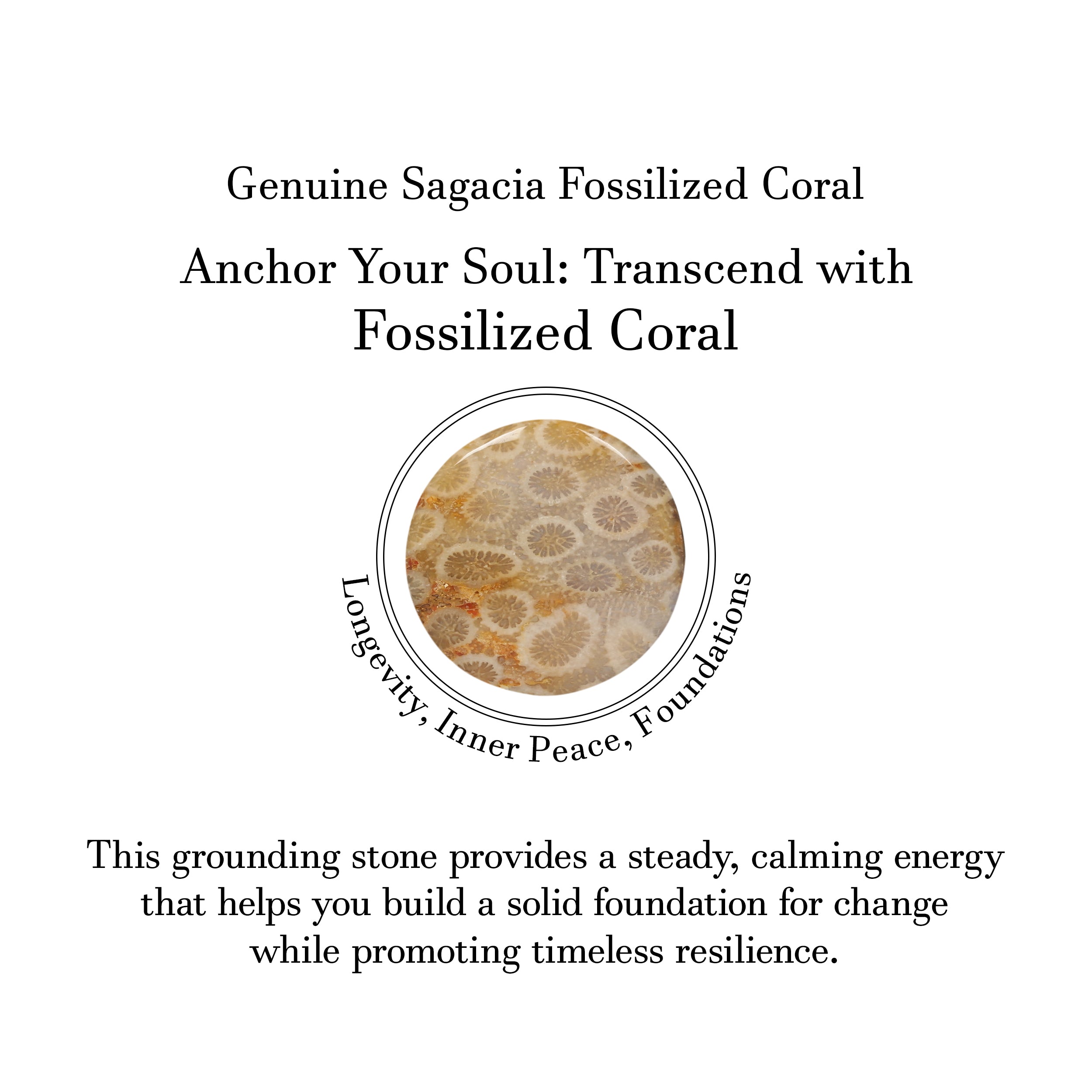 Fossilized Coral Adjustable Ring-(FSC-R-39.)