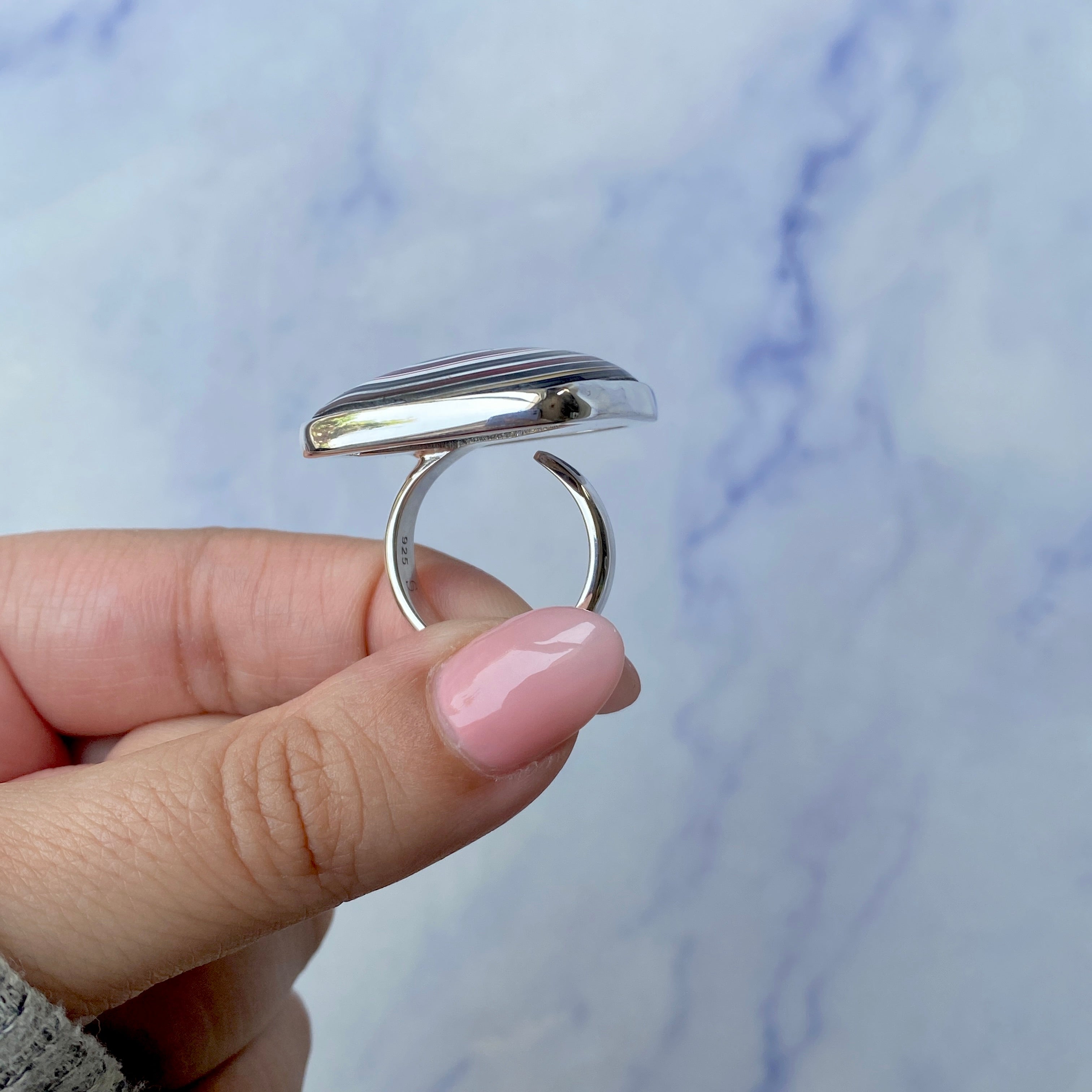 Fordite Adjustable Ring-(FRD-R-41.)