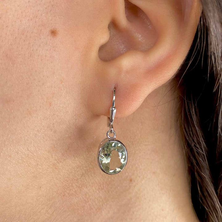 Green Amethyst Earring