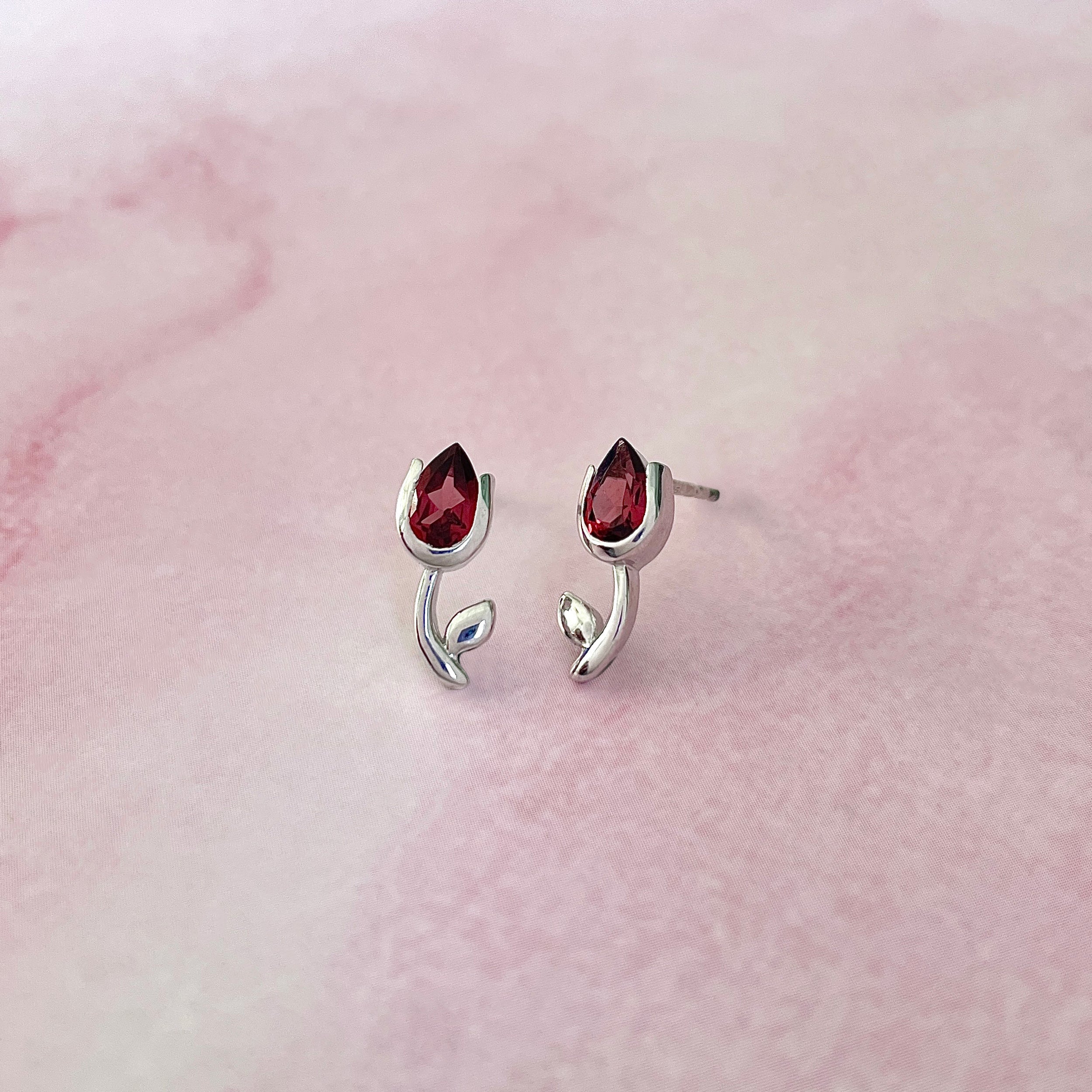 Garnet Earring-(GAR-SE-1793.)