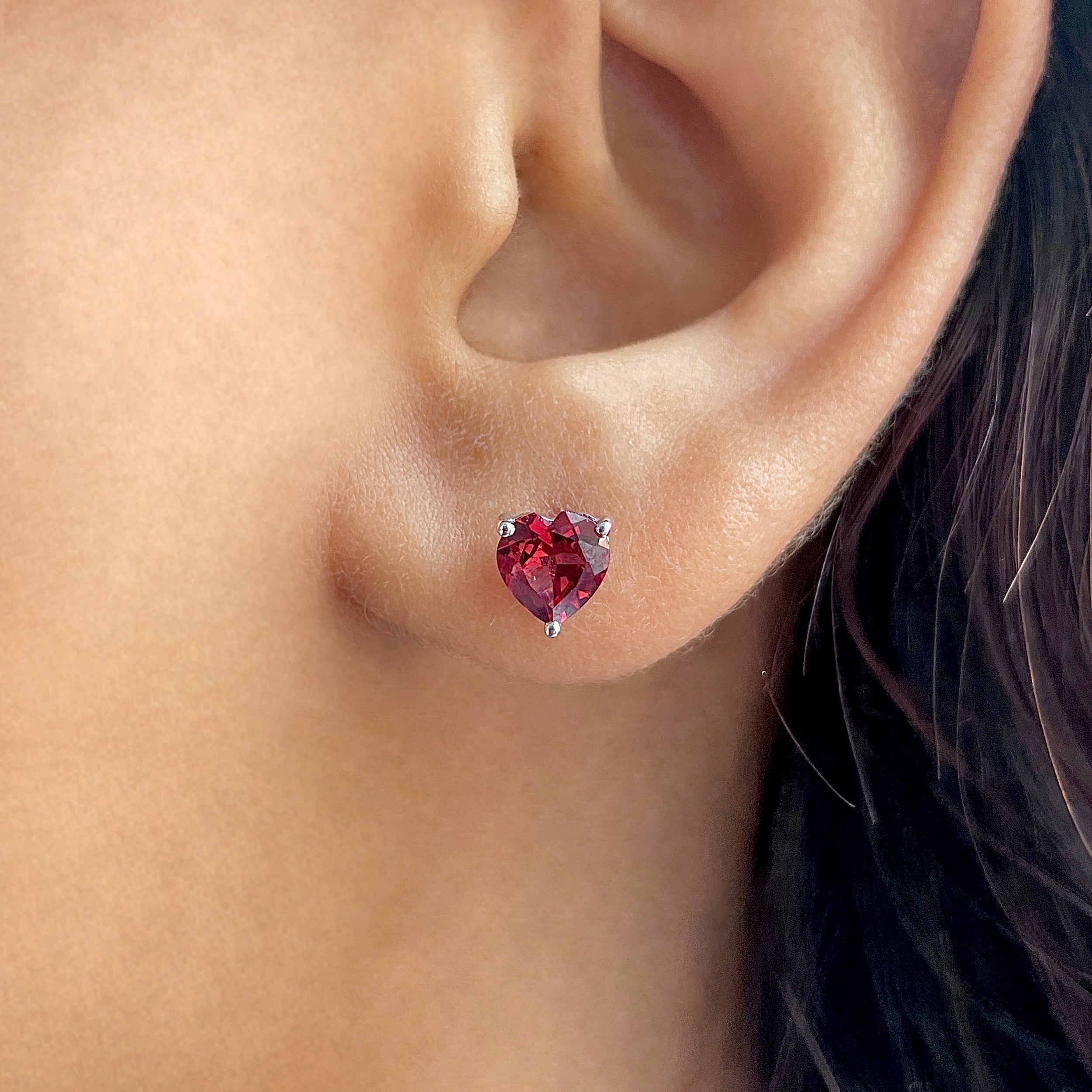 Garnet Earring-(GAR-SE-1796.)