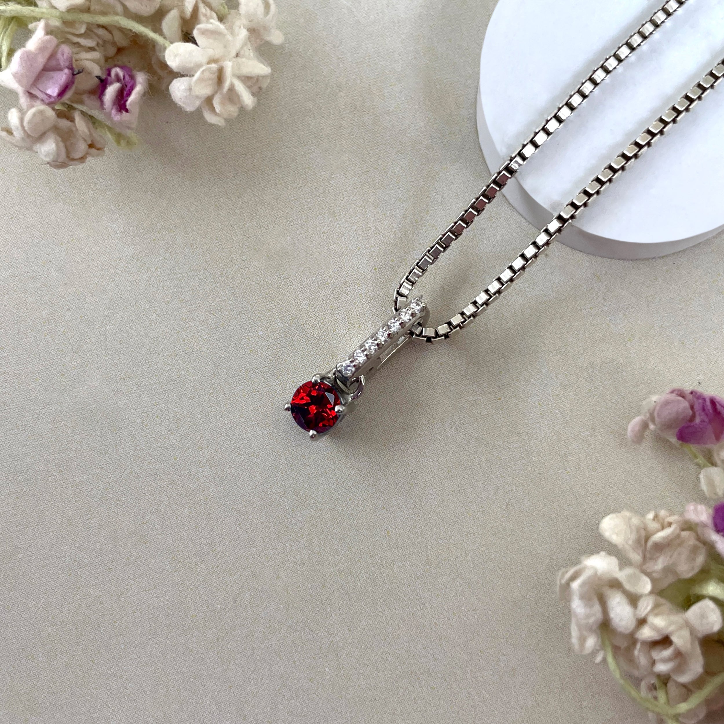 Garnet Pendant-(GAR-SP-1166.)