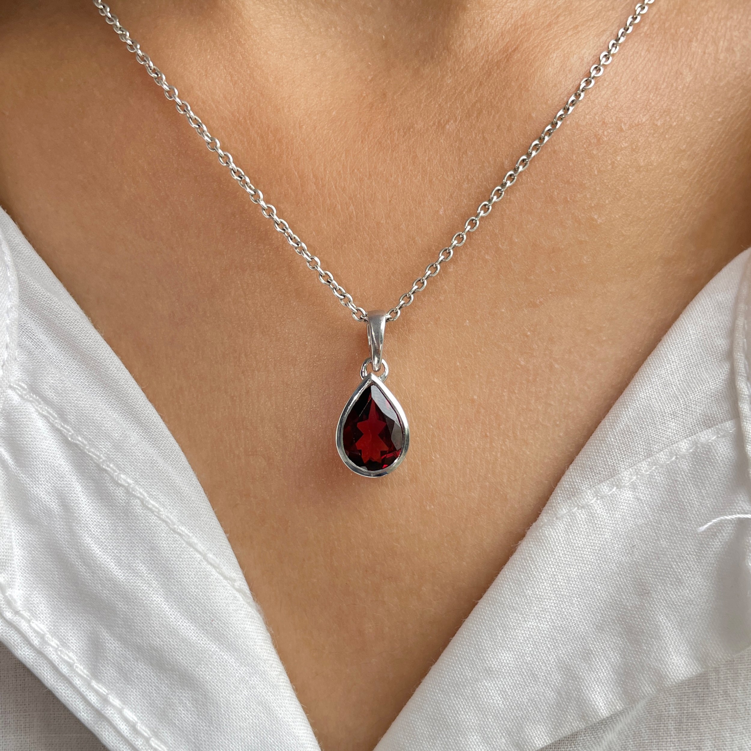 Garnet Pendant-(GAR-SP-468.)
