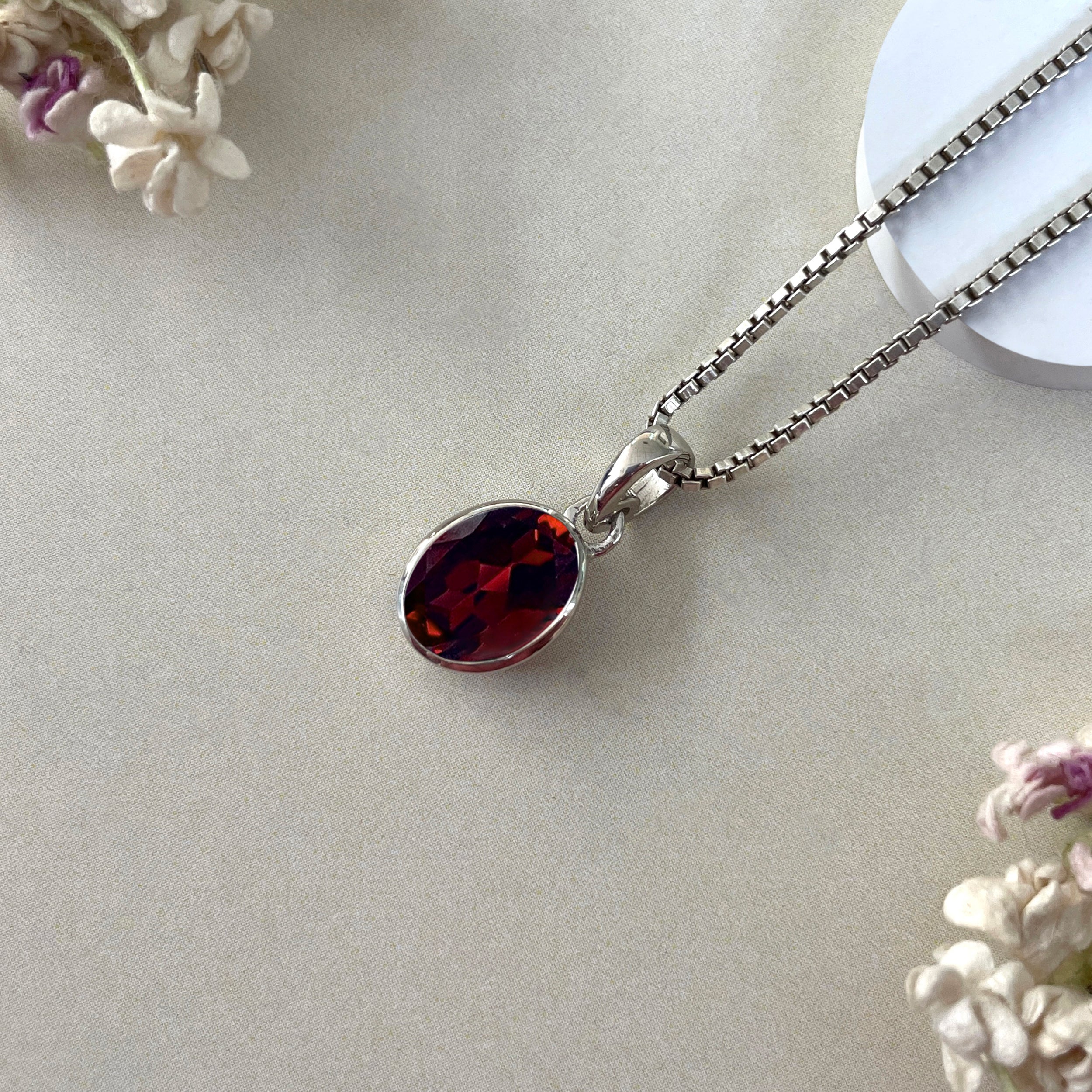 Garnet Pendant-(GAR-SP-734.)