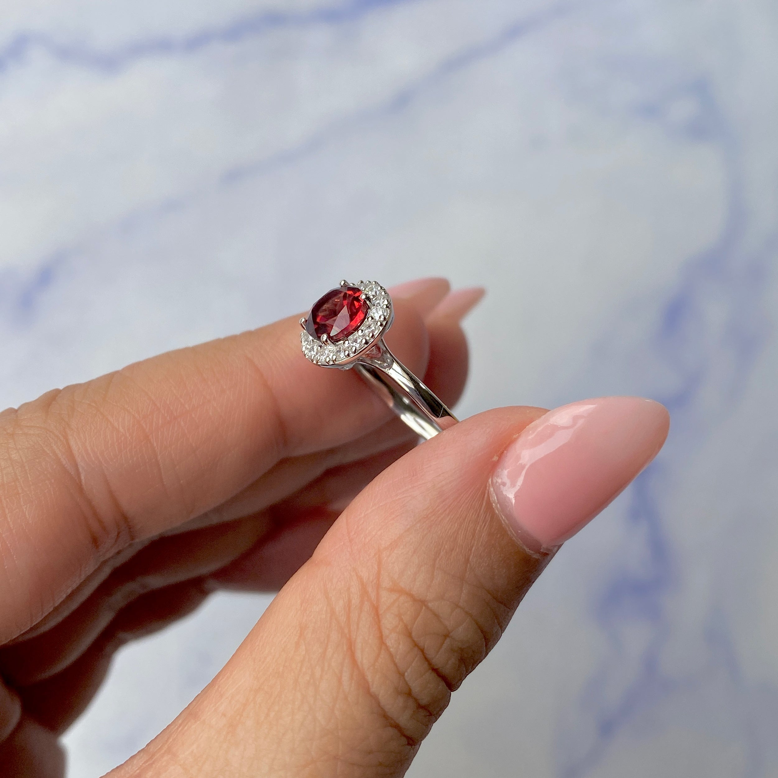 Garnet Ring-(GAR-SR-1768)