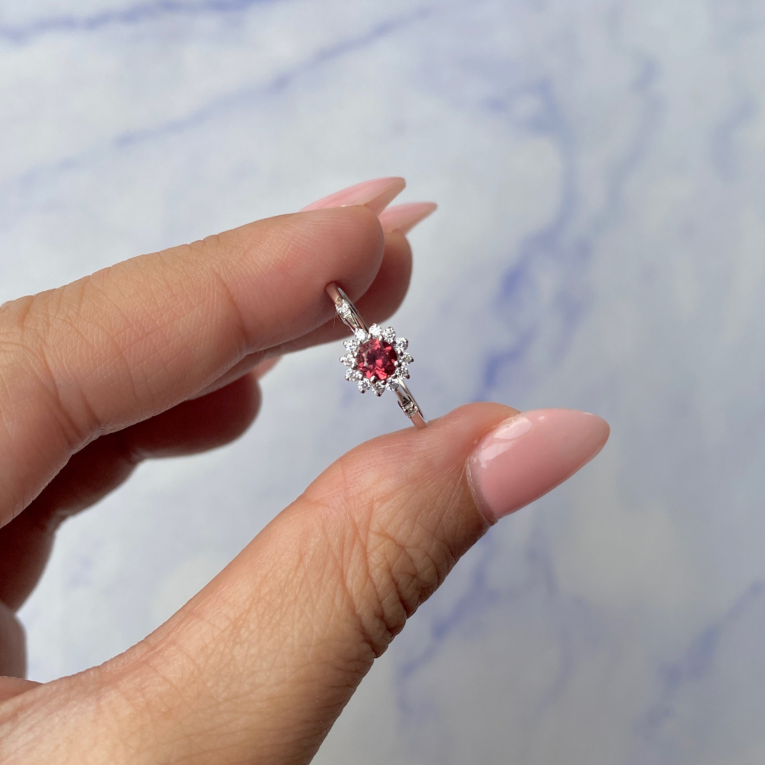 Garnet Ring-(GAR-SR-1937.)