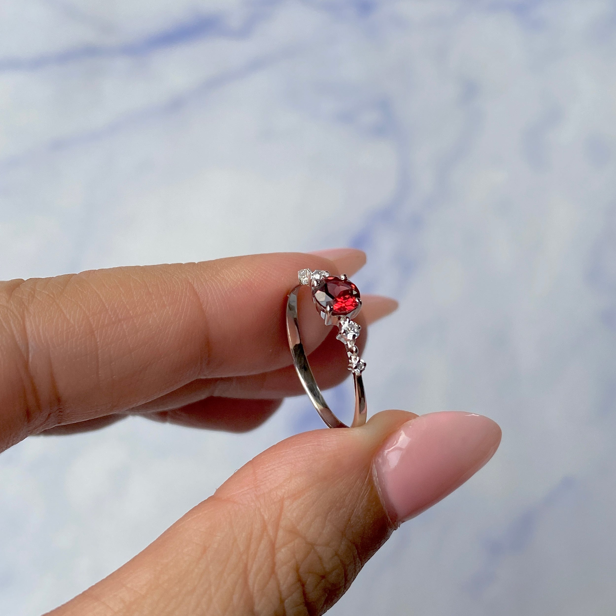 Garnet Ring-(GAR-SR-1939.)
